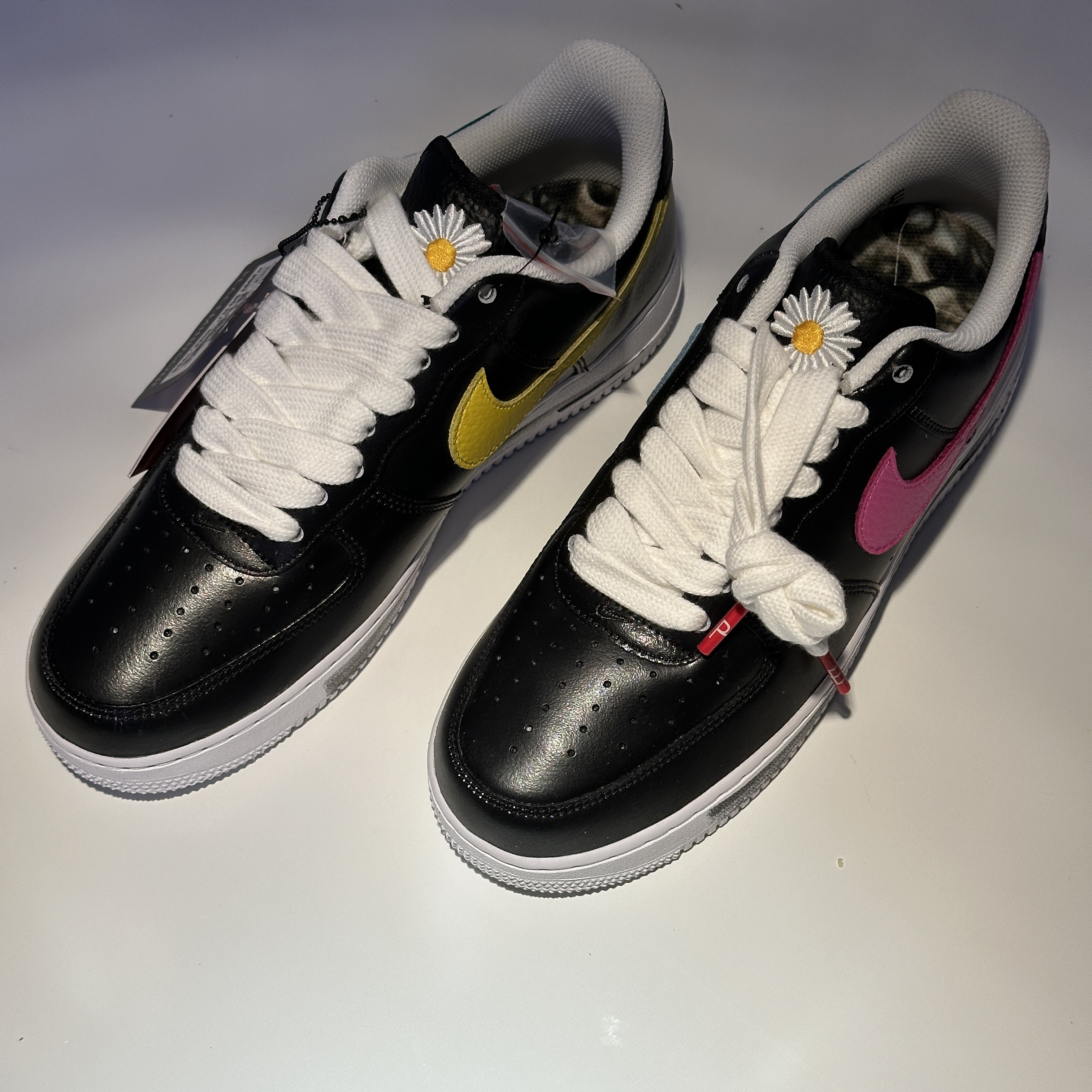 Nike x Peaceminusone Air Force 1 Low Para-Noise 3.0 Black and Multicolor 착용 스타일 - 4