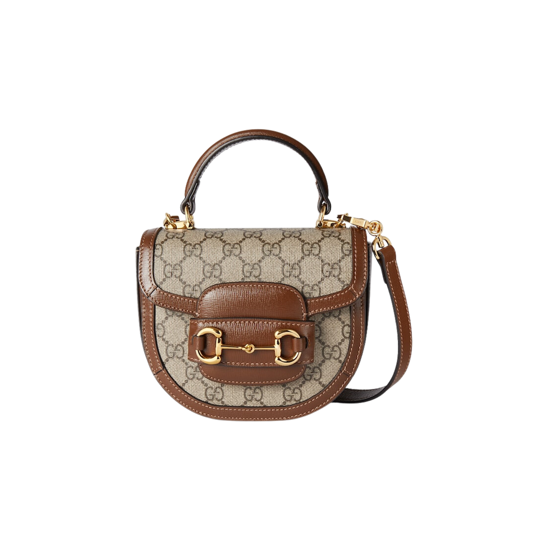 Gucci Horsebit 1955 Mini Top Handle Bag Beige Ebony 상세 이미지 1