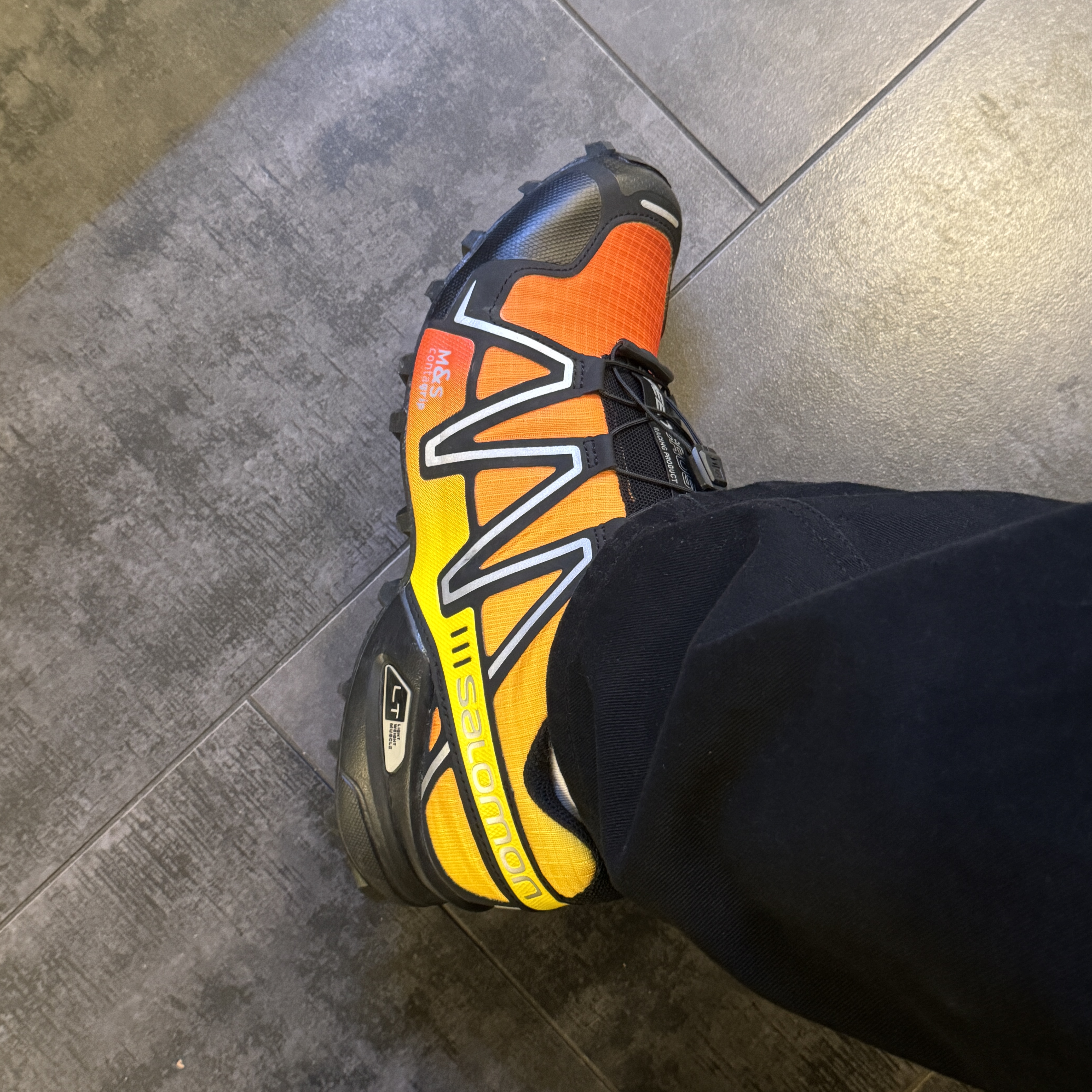 Salomon Speedcross 3 Black Quiet Shade 착용 스타일