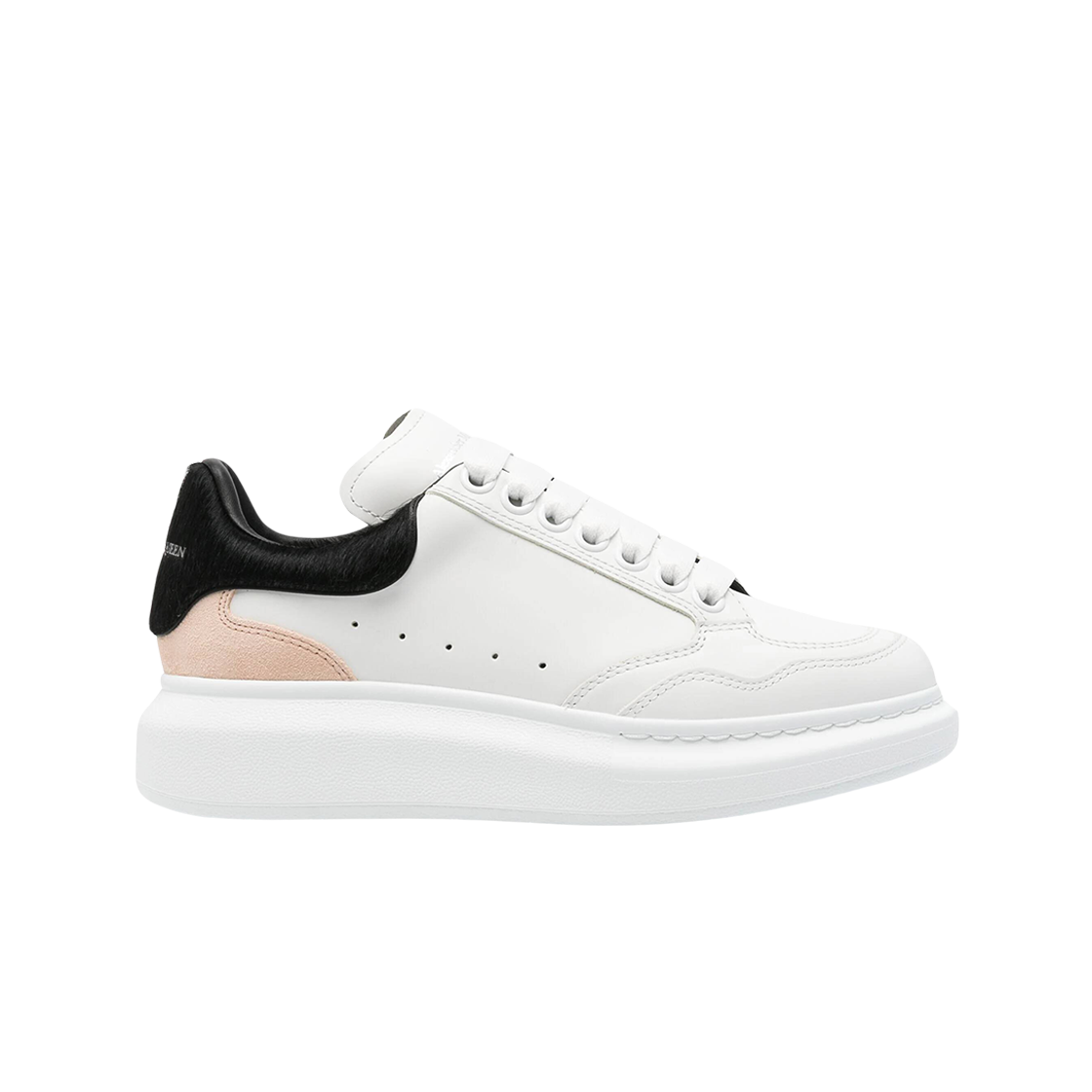 (W) 알렉산더 맥퀸 오버사이즈드 스니커즈 화이트 블랙((W) Alexander McQueen Oversized Sneakers White Black)