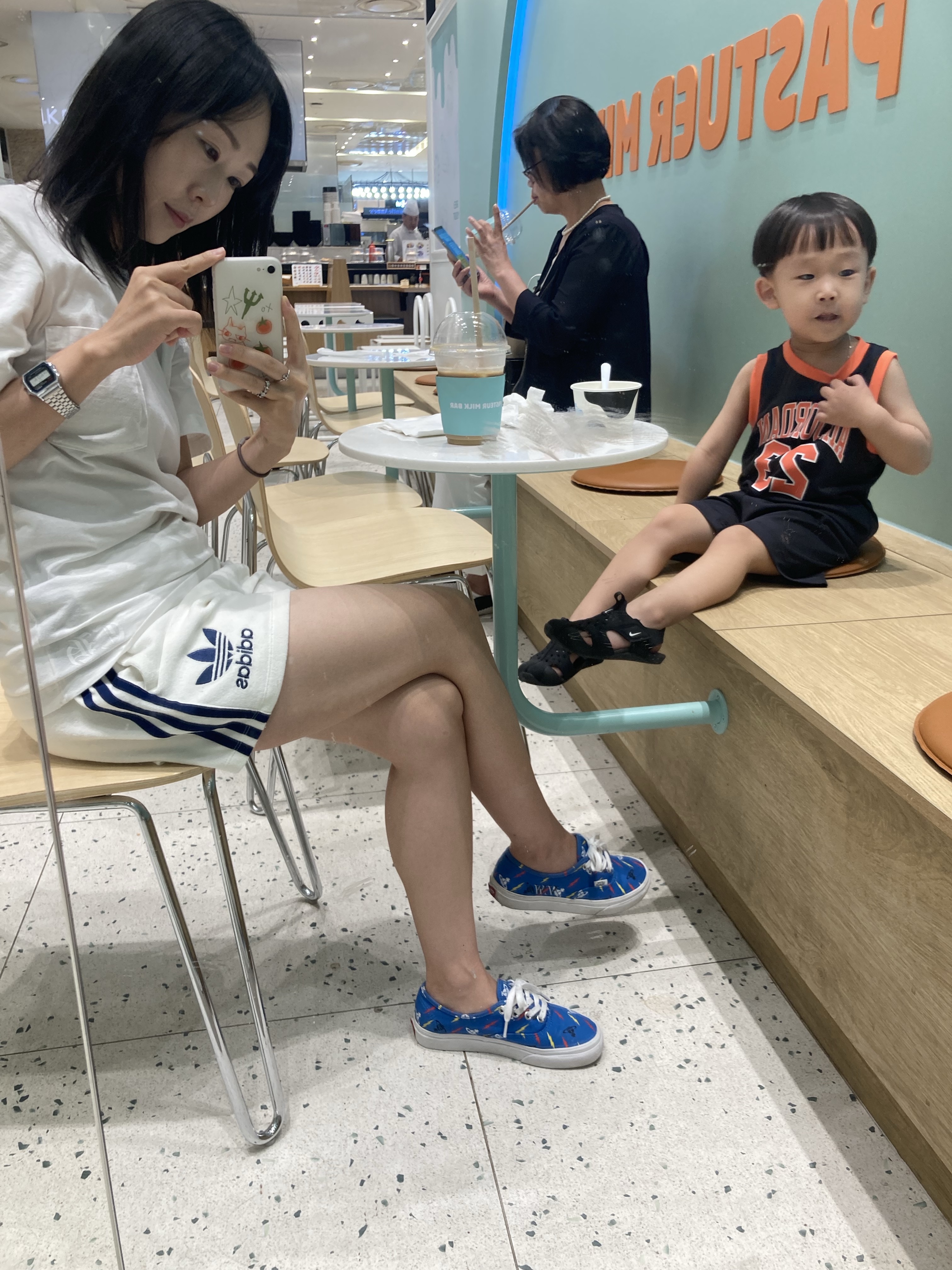 Vans x Vivienne Westwood Authentic Anglomania Blue, Casio A-159WA-N1 착용 스타일 - 3