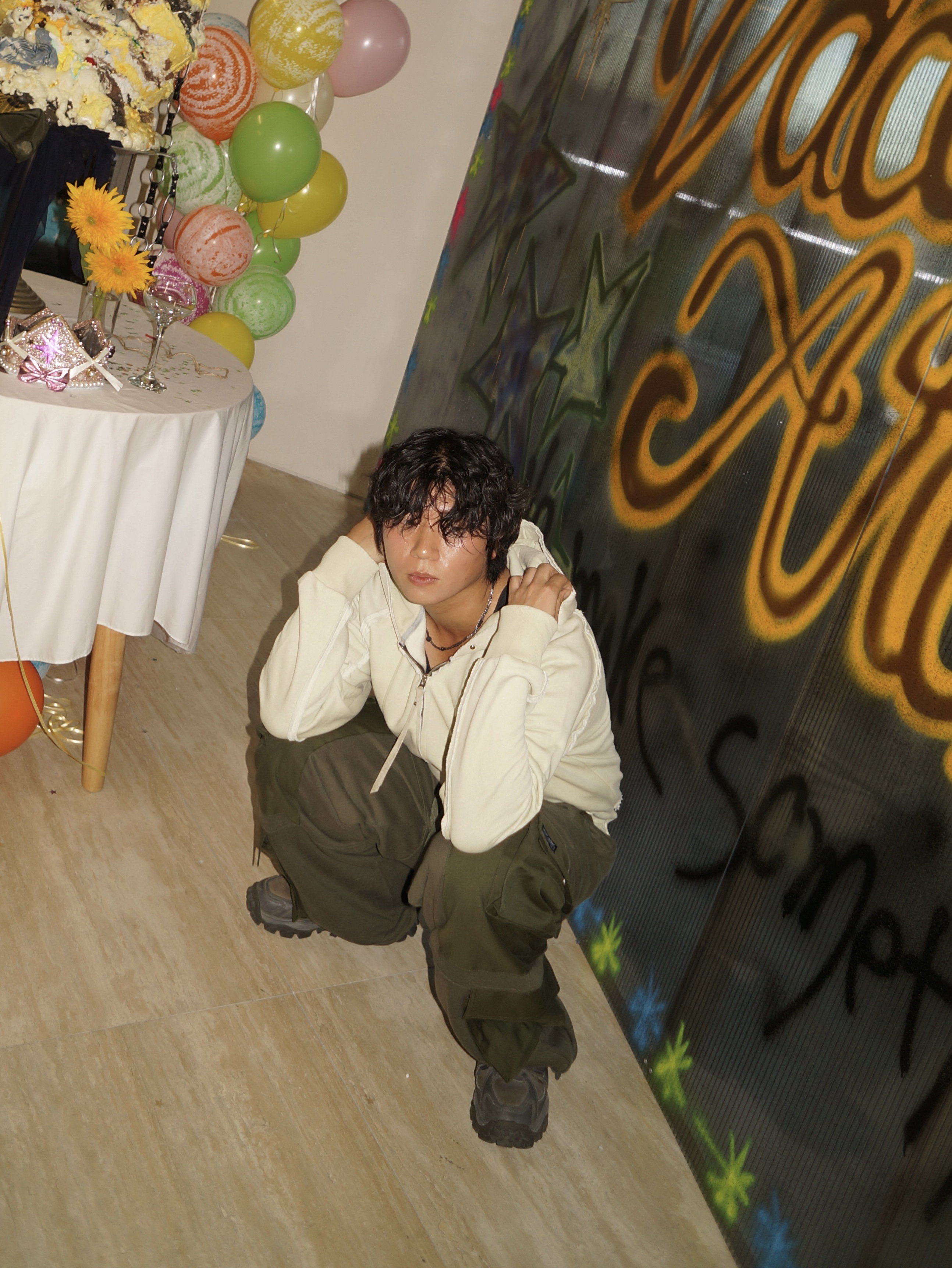 Vacant Archive Caesar Military Sweat Pants Khaki, Vacant Archive Caesar Military Sweat Pants Black 착용 스타일