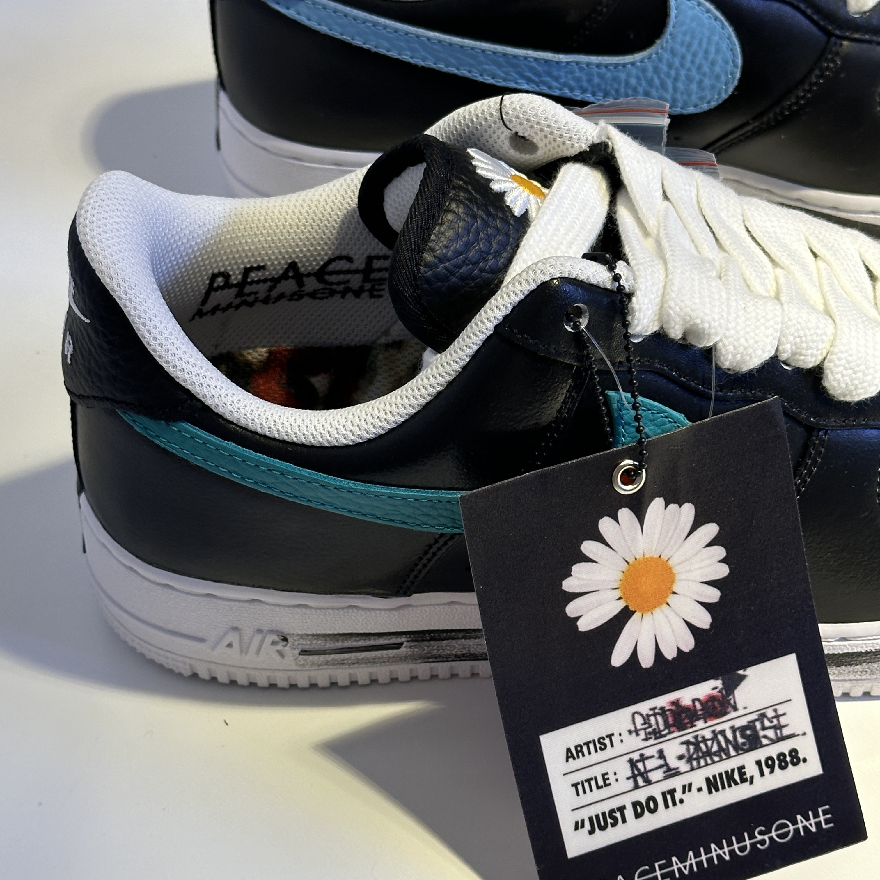 Nike x Peaceminusone Air Force 1 Low Para-Noise 3.0 Black and Multicolor 착용 스타일 - 2