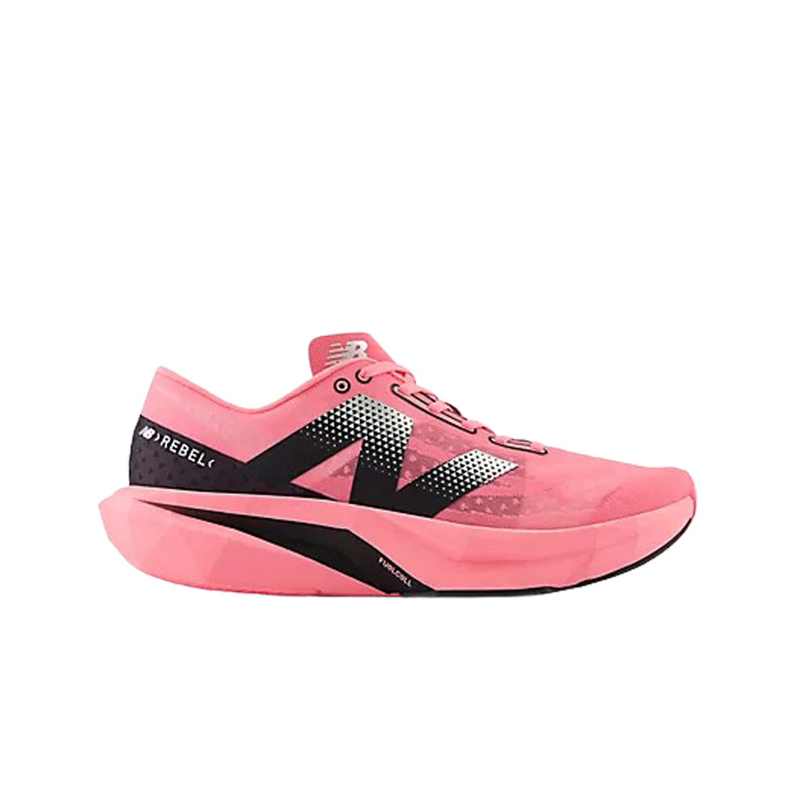 New Balance Fuelcell Rebel v4 Ultra Pink Black - 2E Wide 상세 이미지 1