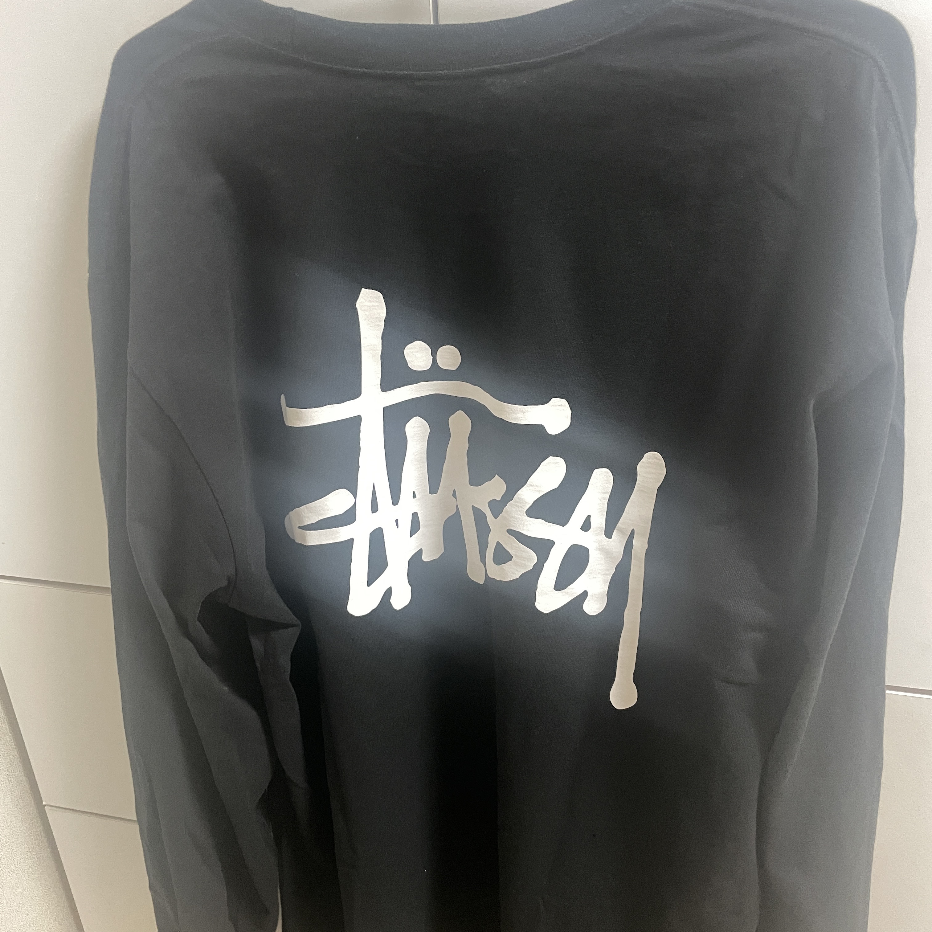 Stussy Basic Stussy LS T-Shirt Black 착용 스타일 - 2