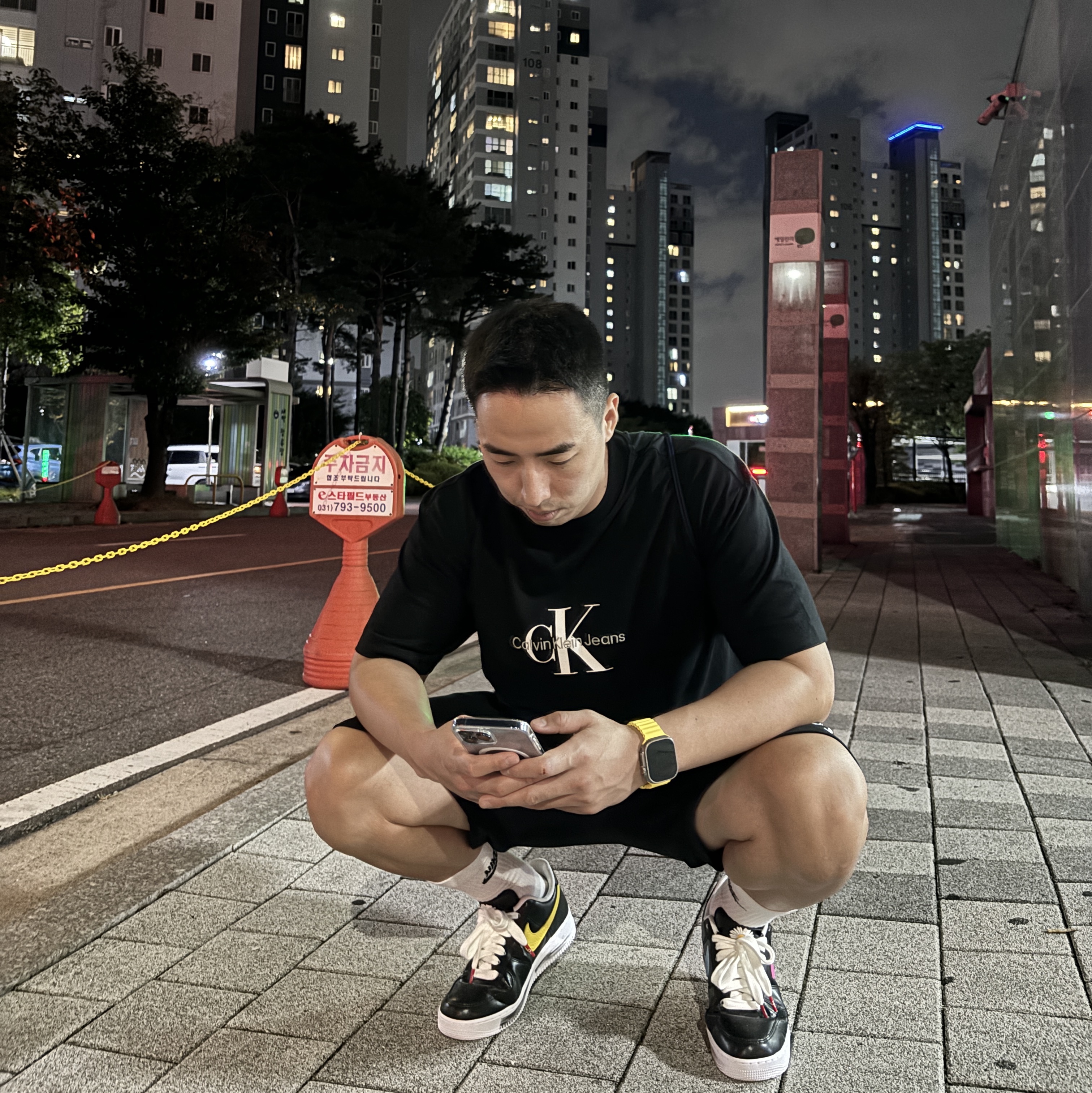 Nike x Peaceminusone Air Force 1 Low Para-Noise 3.0 Black and Multicolor 착용 스타일 - 4