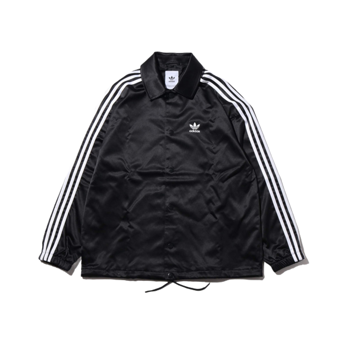adidas satin coach jacket