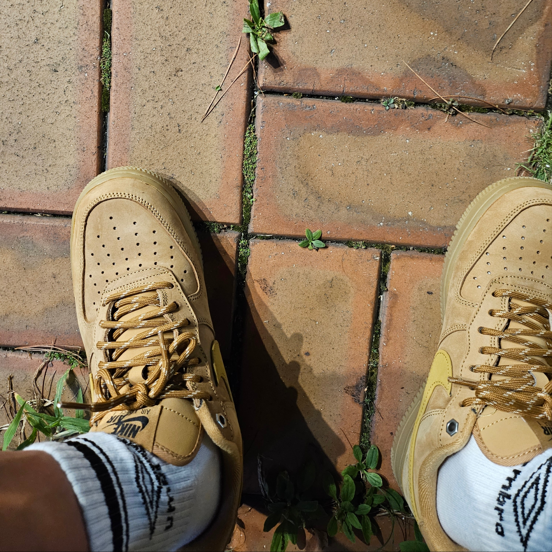 (W) Nike Air Force 1 '07 WB Flax Wheat 착용 스타일
