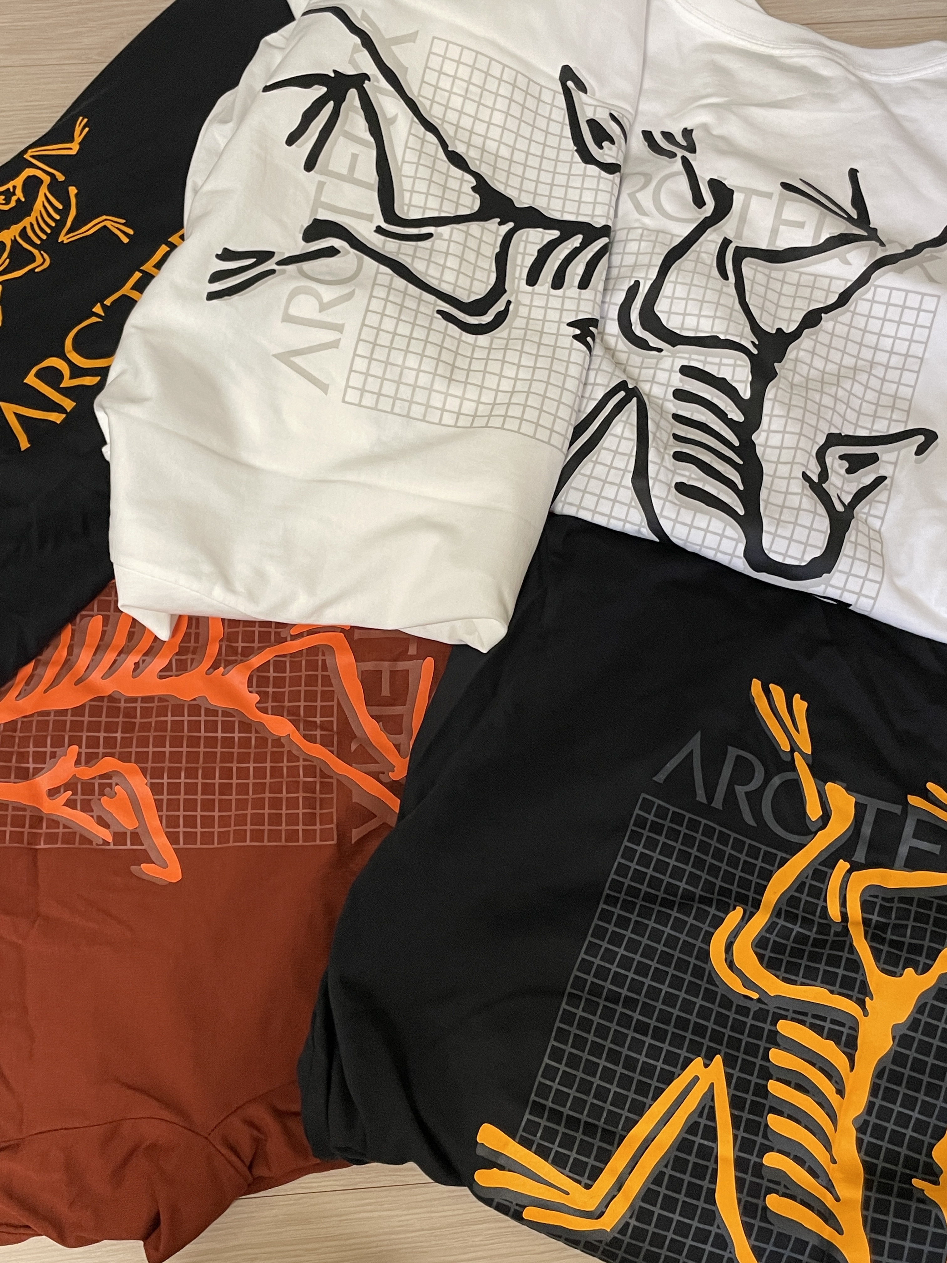 Arc'teryx Arc'Multi Bird Logo LS T-Shirt White Light, Arc'teryx Arc'Multi Bird Logo SS T-Shirt White Light 착용 스타일