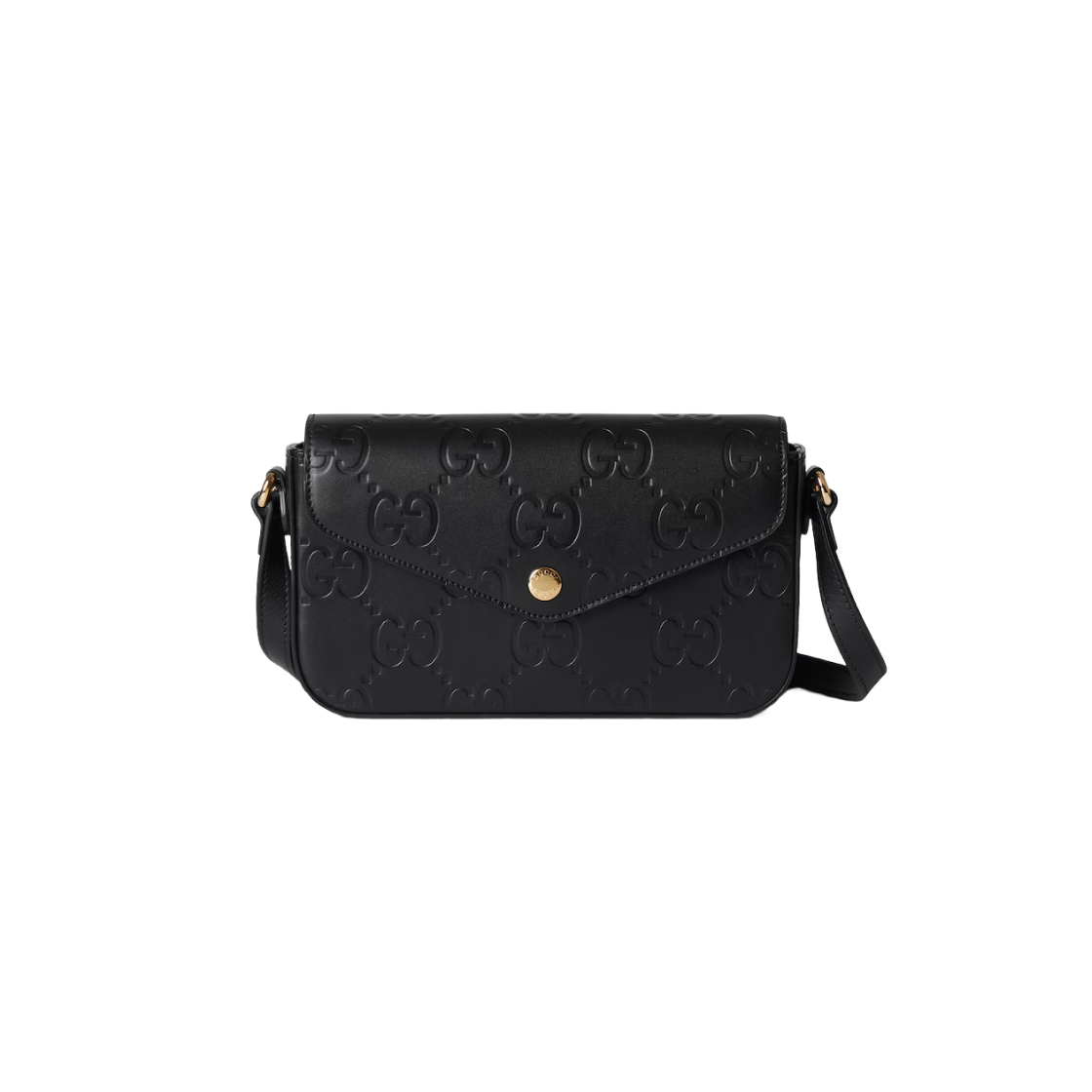 Gucci GG Super Mini Shoulder Bag Black 상세 이미지 1