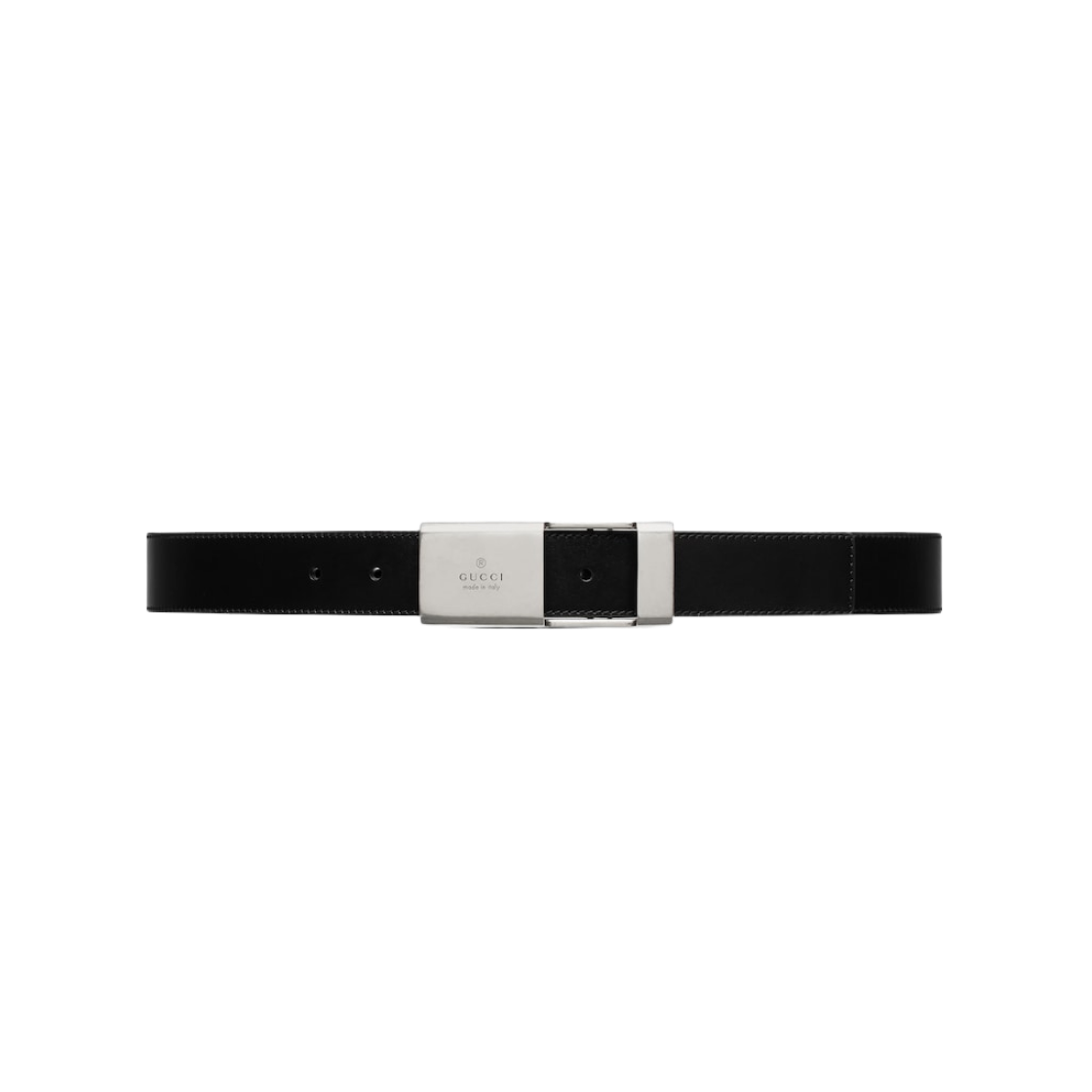 Gucci Plaque Buckle Belt Black 상세 이미지 1