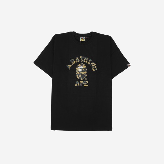 BAPE 1st Camo College T-Shirt Black Yellow