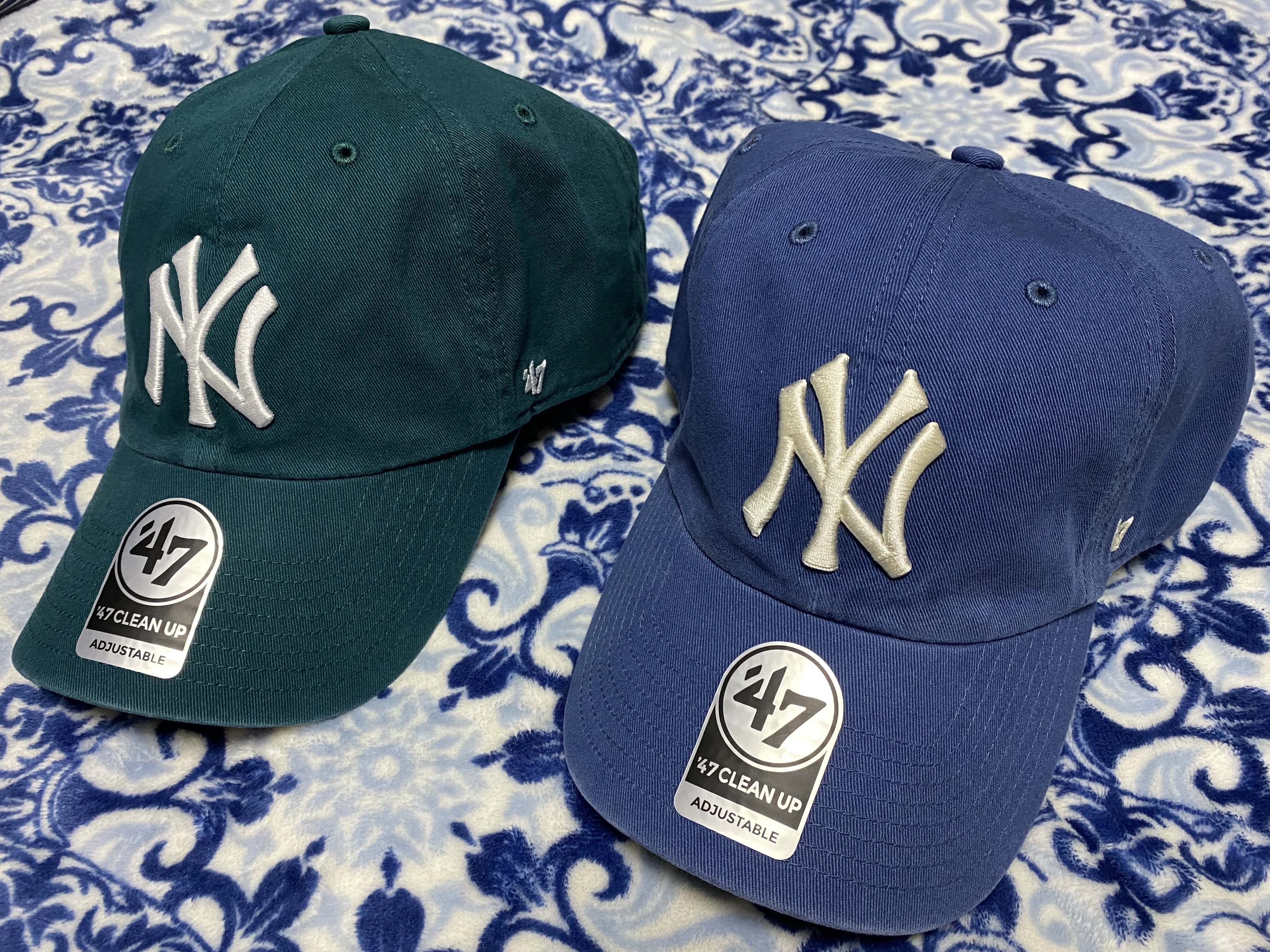 47 Brand New York Yankees BW Clean Up Pacific Green, 47 Brand New York Yankees 47 Clean Up Timber Blue 착용 스타일 - 1