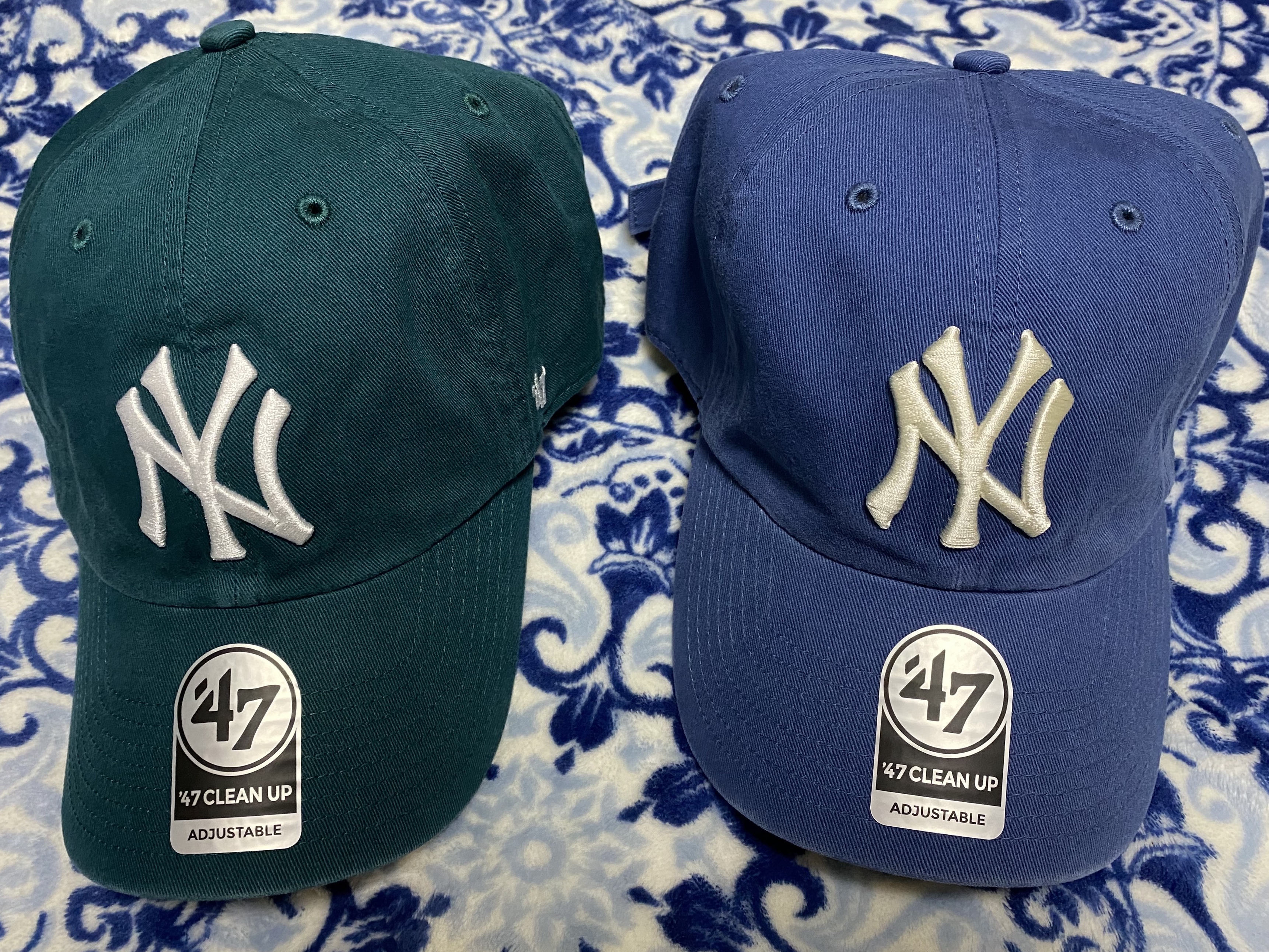47 Brand New York Yankees BW Clean Up Pacific Green, 47 Brand New York Yankees 47 Clean Up Timber Blue 착용 스타일 - 2