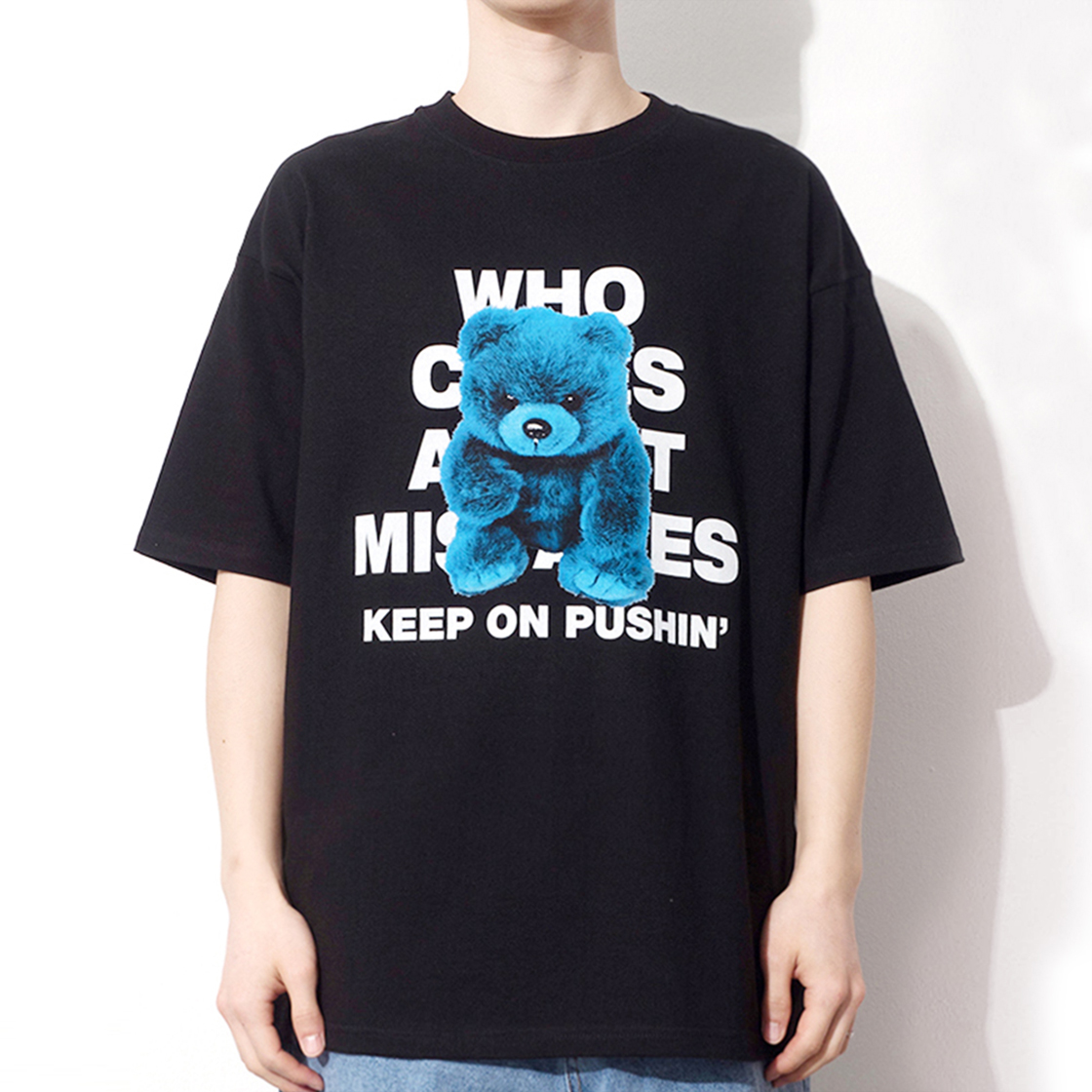 큐티에잇 가먼츠 러프베어 티 블랙(QT8 GARMENTS BN Rough Bear Tee Black) - 3