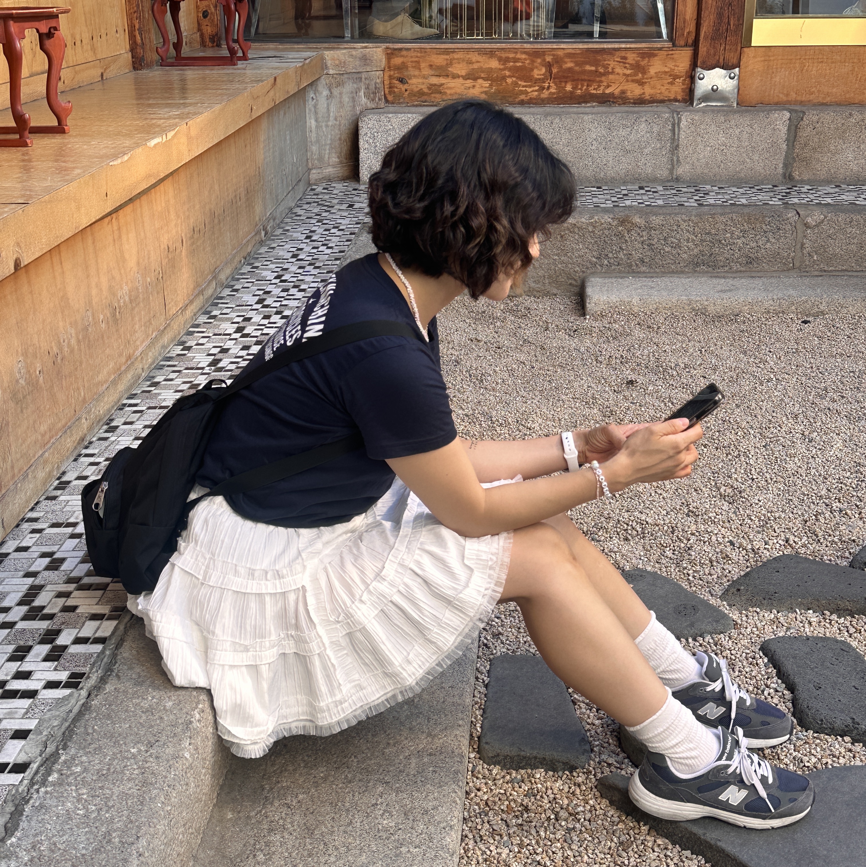 Jansport Half Pint Mini Backpack Black, (GS) New Balance 993 Navy White - M Standard 착용 스타일