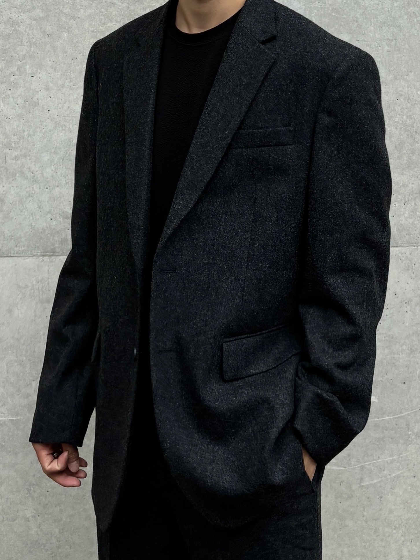 (W) Celine Triomphe Rangers Derby with Perforated Triomphe in Polished Bull Black 착용 스타일 - 3
