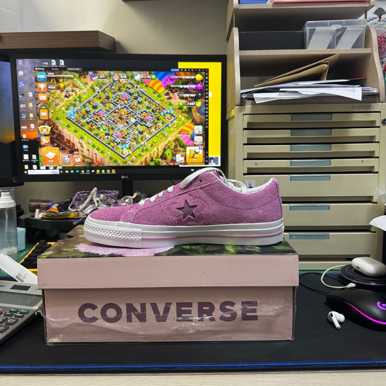 Converse One Star Pro Flower Light Orchid 착용 스타일