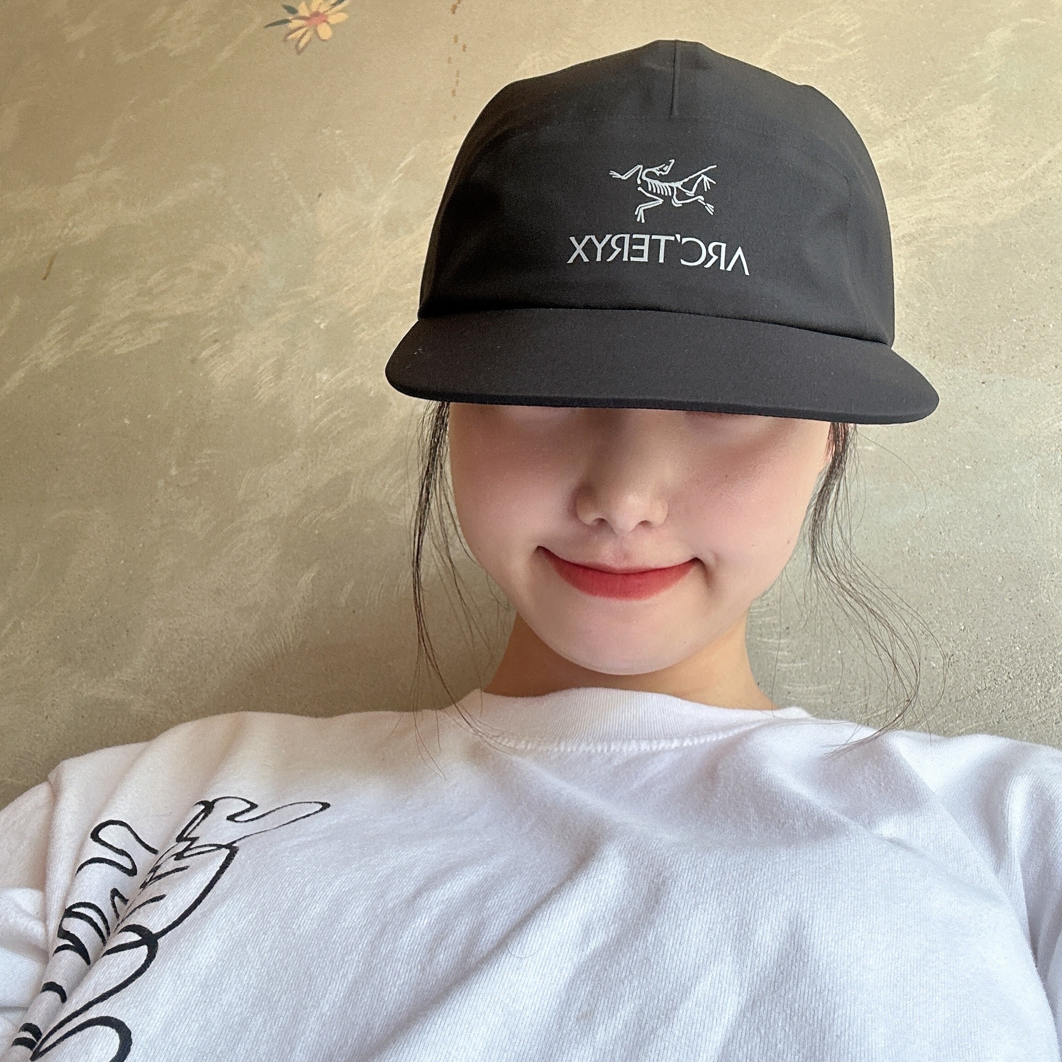 Arc'teryx Gore 5 Panel Cap Black 착용 스타일 - 2
