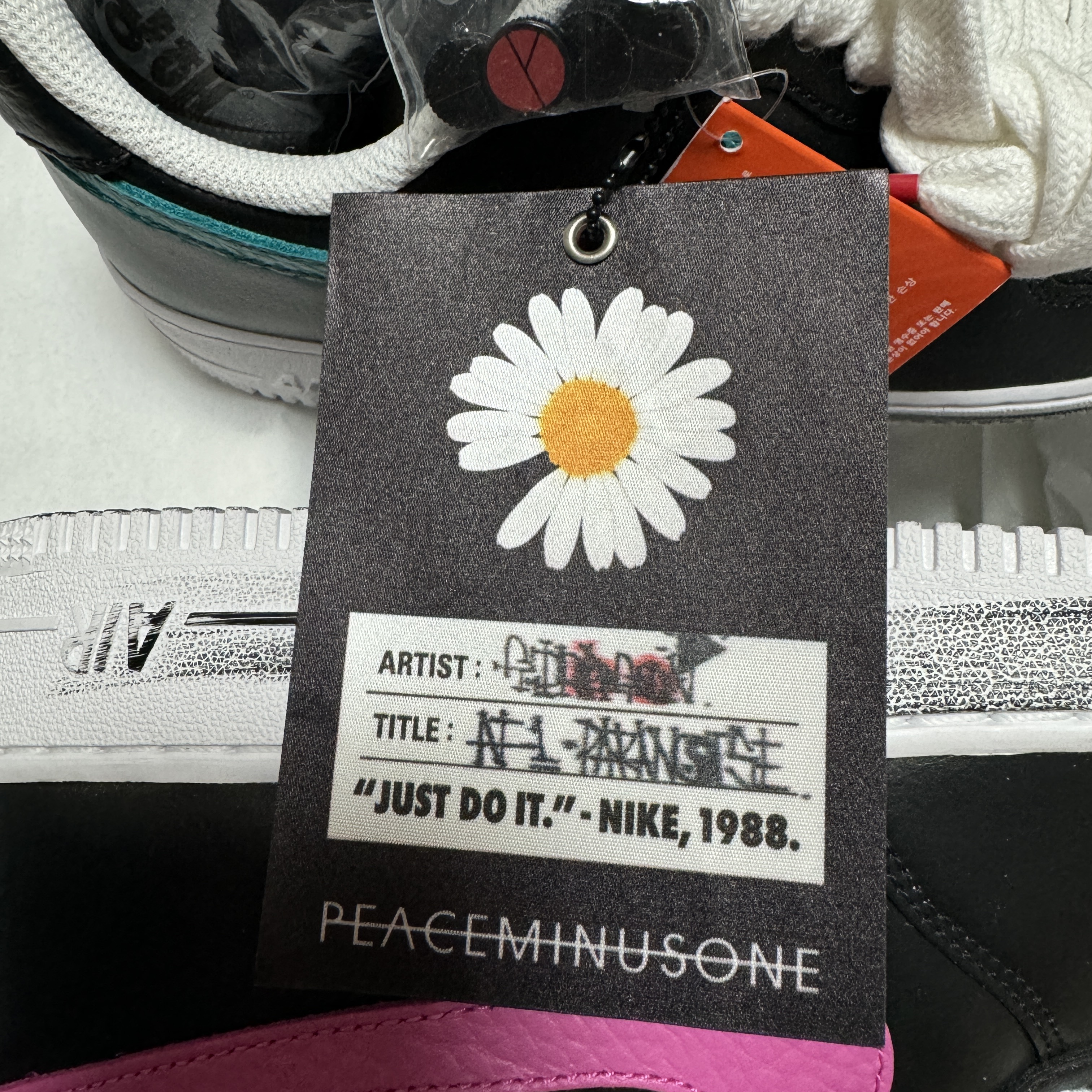 Nike x Peaceminusone Air Force 1 Low Para-Noise 3.0 Black and Multicolor 착용 스타일 - 1