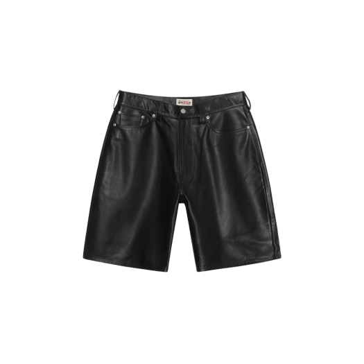 Stussy Leather Big OL' Shorts Black