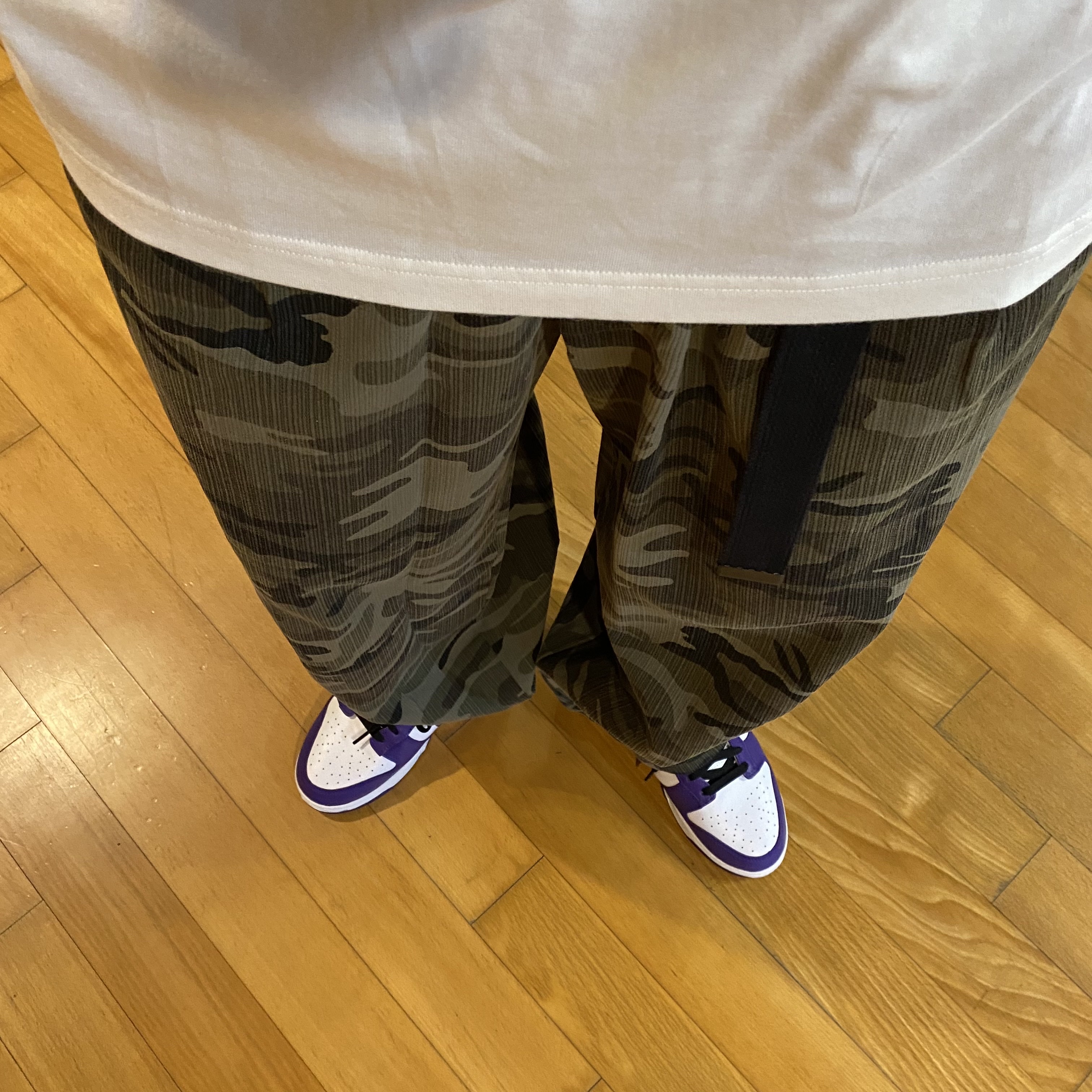 Nike Dunk Low Retro Championship Court Purple 착용 스타일 - 4
