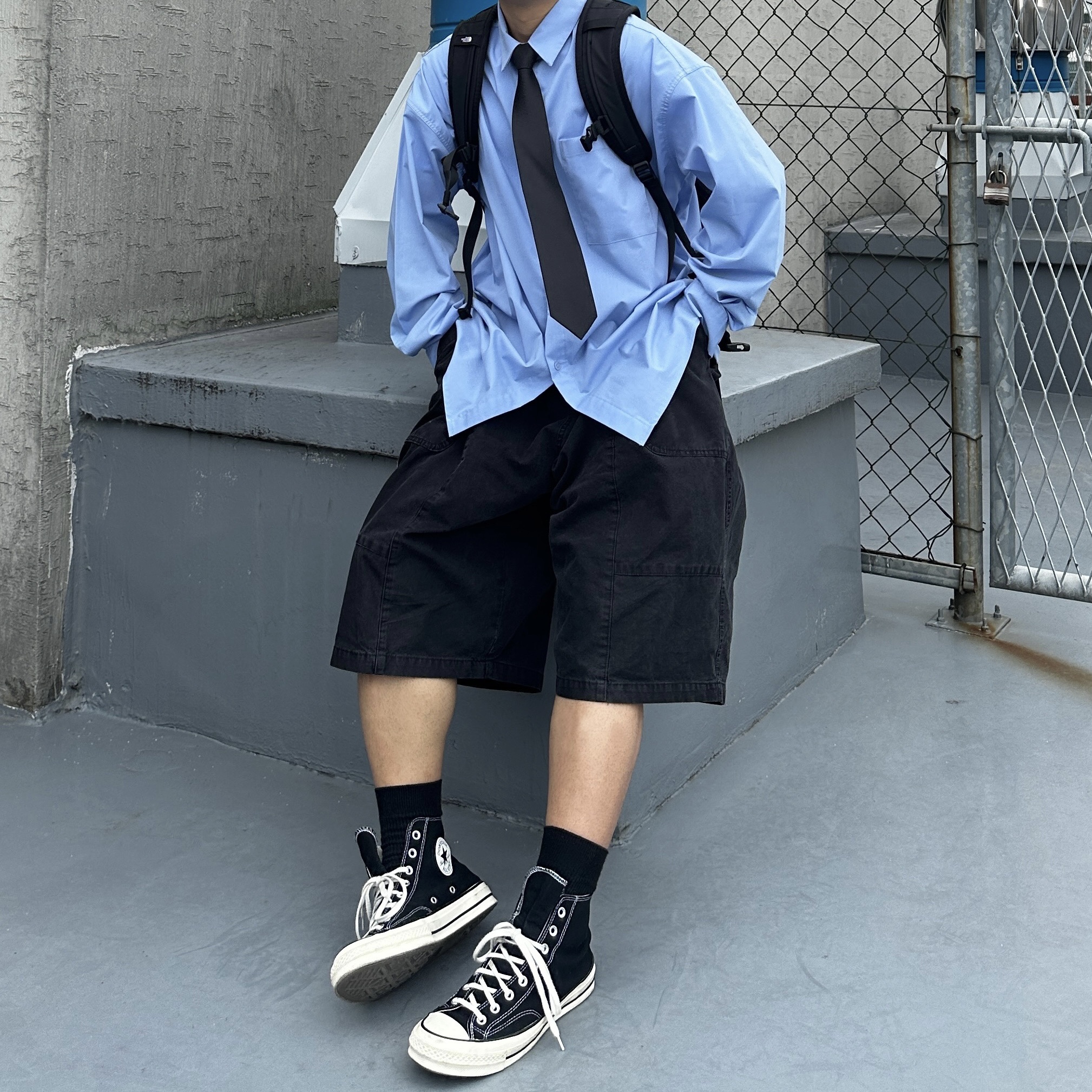 Converse Chuck 70 Hi Black 착용 스타일