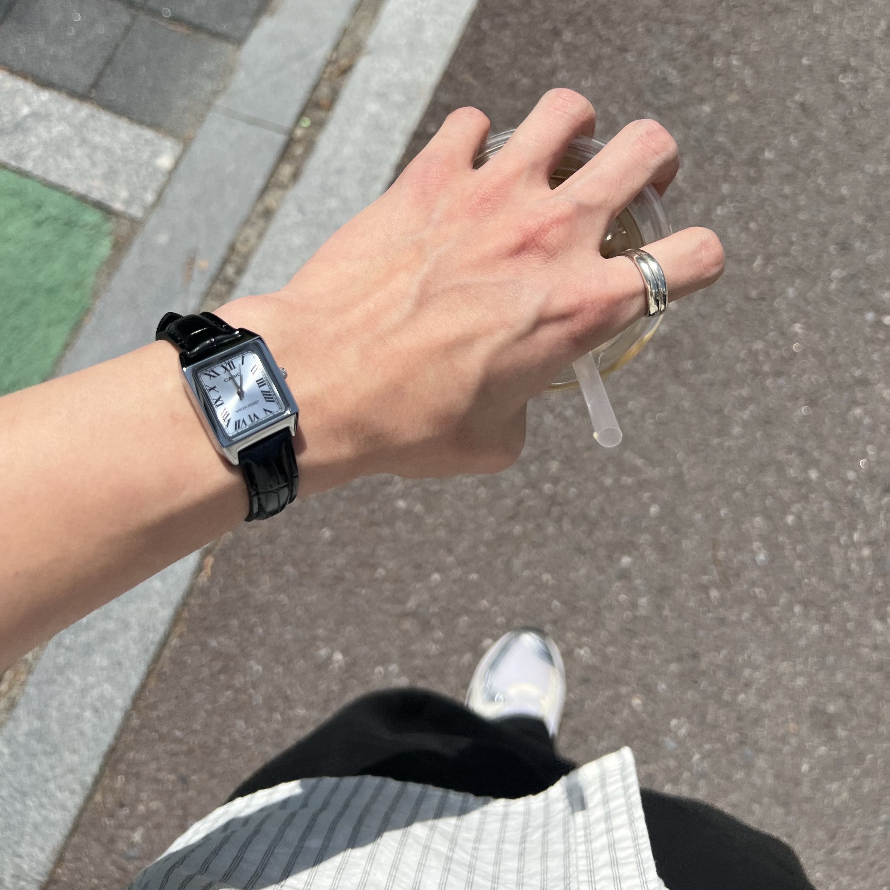 Casio LTP-V007L-7B1 착용 스타일 - 2