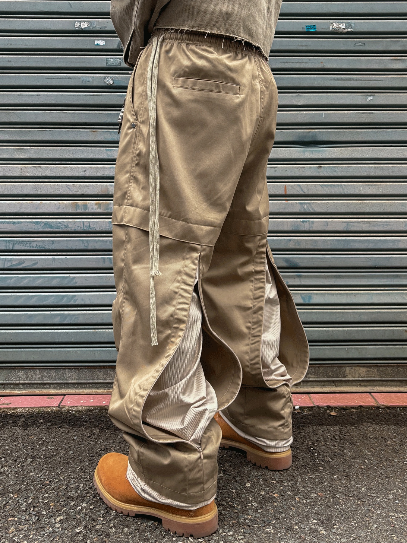 Timberland Premium 6 inch Waterproof Boot Wheat Nubuck - Wide, Wapworks Office Back Slit Pants Beige 착용 스타일 - 4