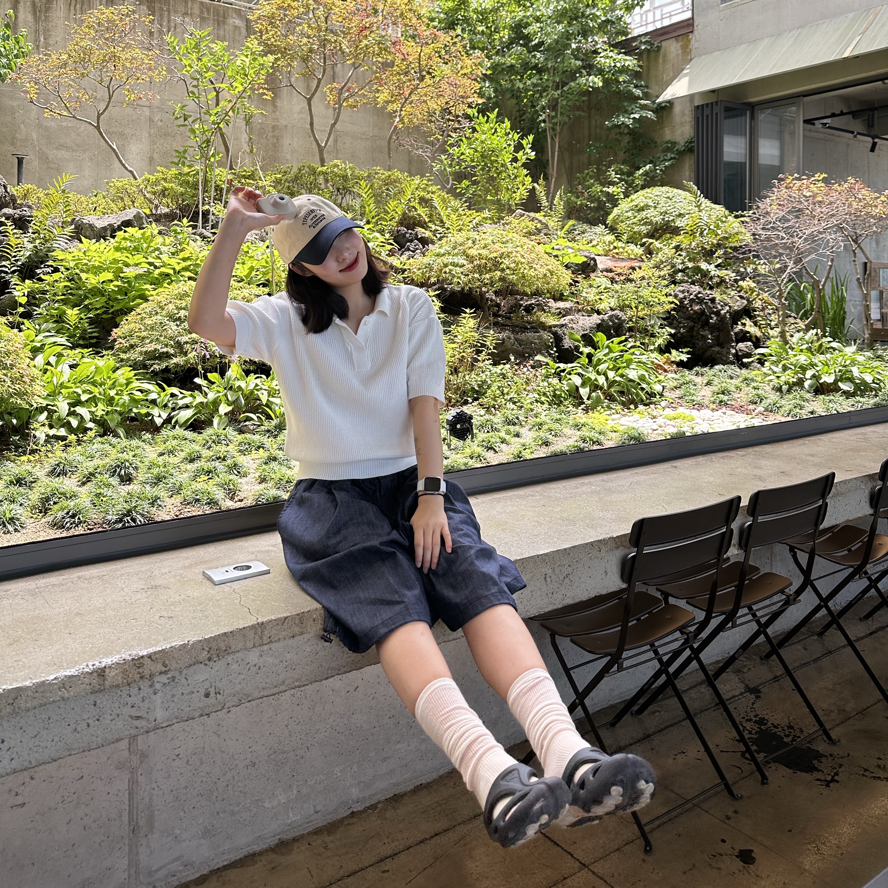 Keen Shanti Black Dawn Blue 착용 스타일 - 2