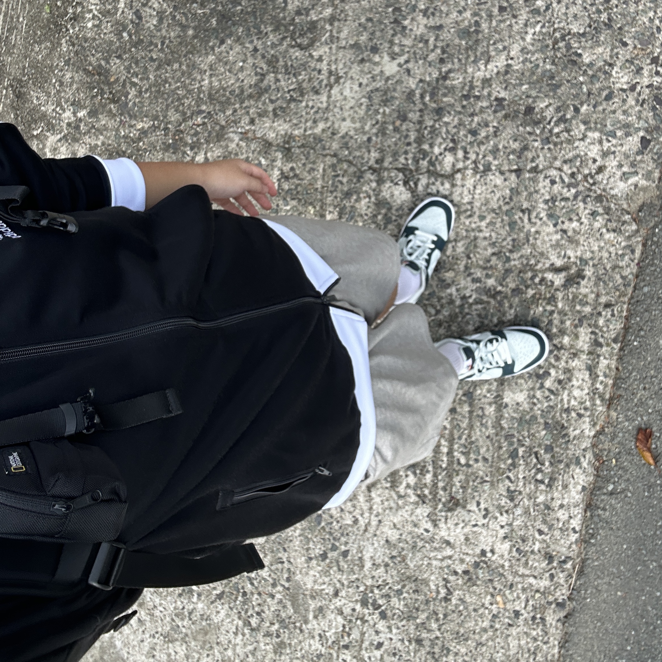 Adidas Adicolor Classics Beckenbauer Track Jacket Black - KR Sizing, Nike Dunk Low PRM Deep Jungle Light Silver 착용 스타일 - 3