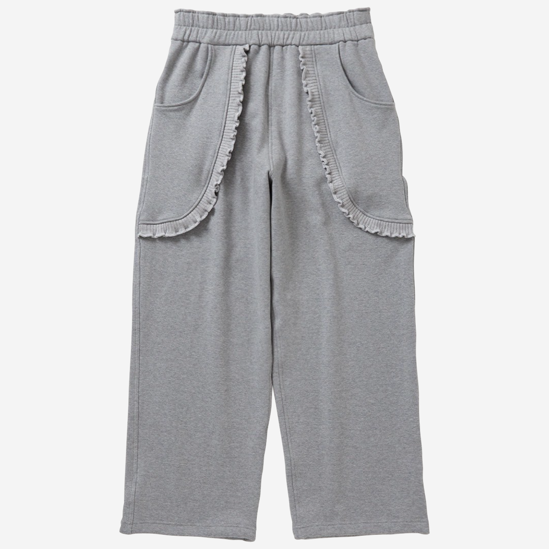 N-24FW02-GR NICK GEAR Frill Sweatpants Grey