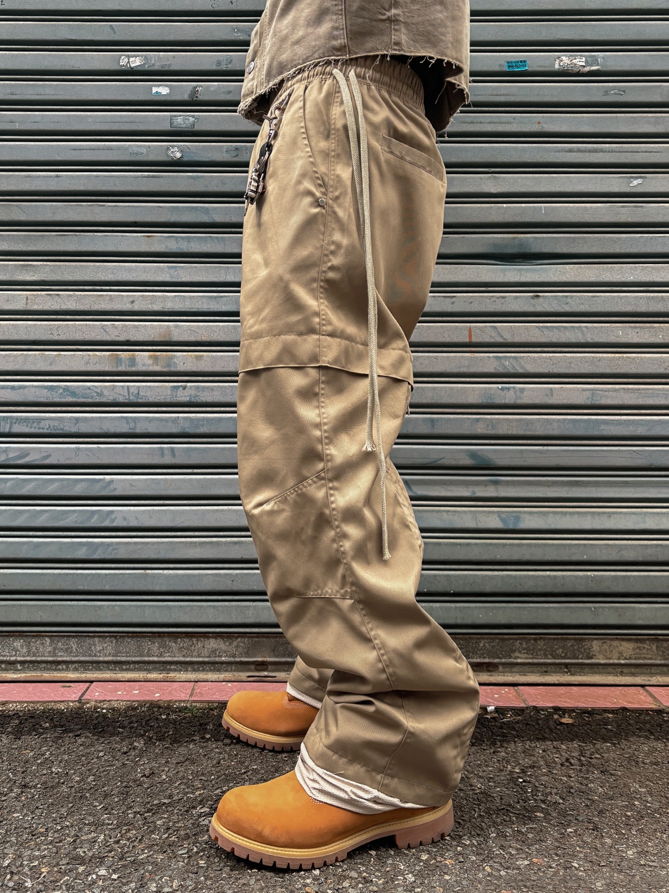 Timberland Premium 6 inch Waterproof Boot Wheat Nubuck - Wide, Wapworks Office Back Slit Pants Beige 착용 스타일 - 5