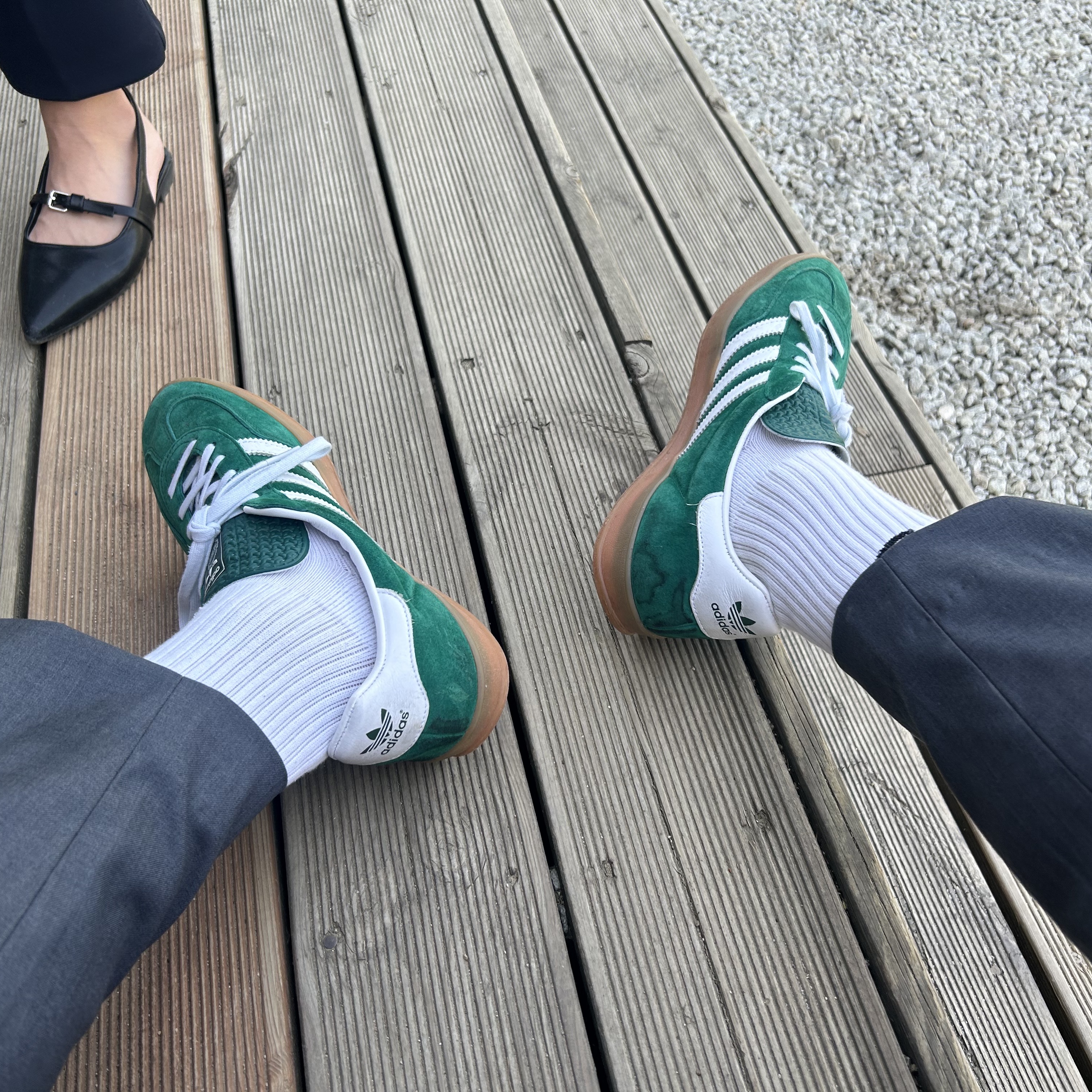 Adidas Gazelle Indoor Collegiate Green 착용 스타일