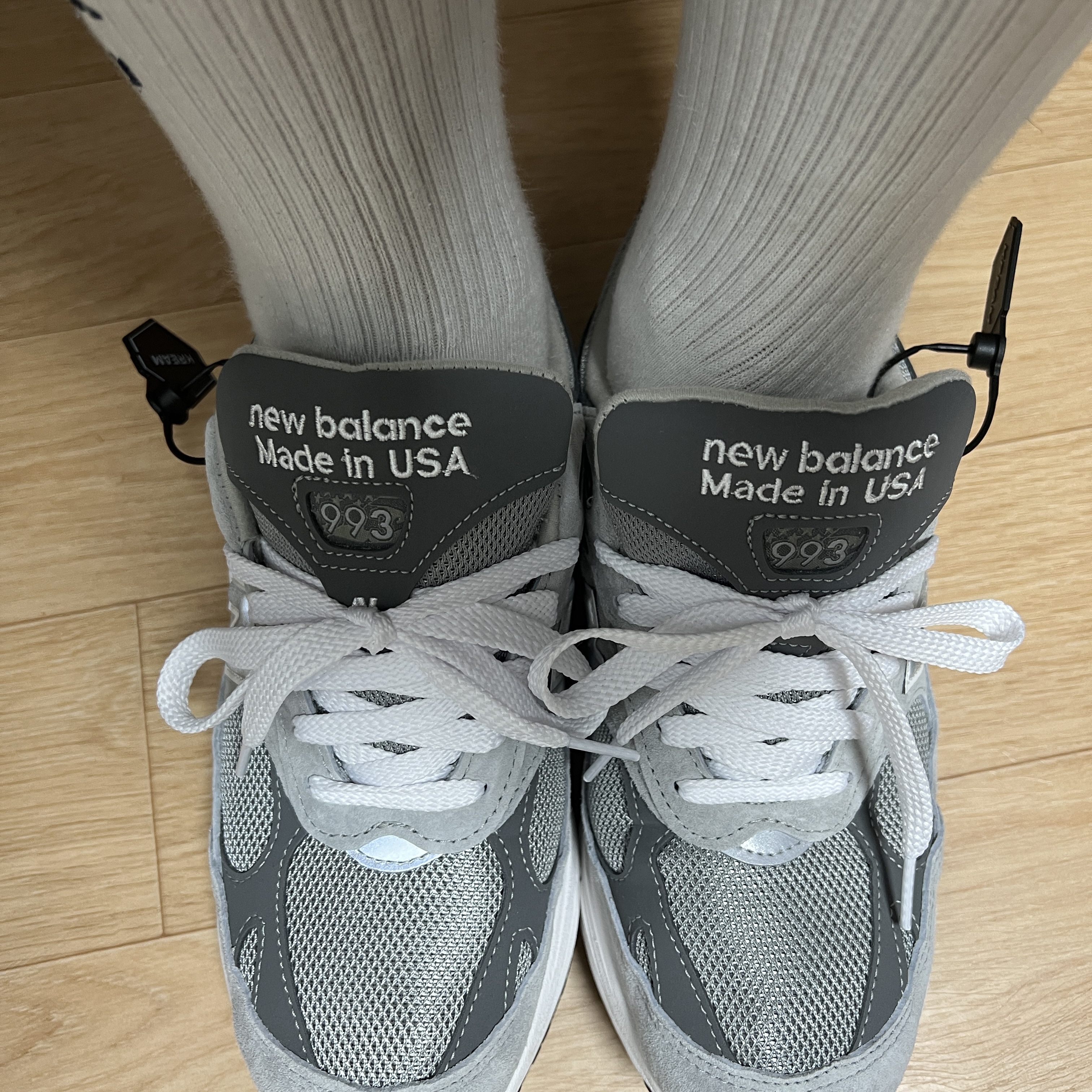 New Balance 993 Made in USA Grey - D Standard 착용 스타일