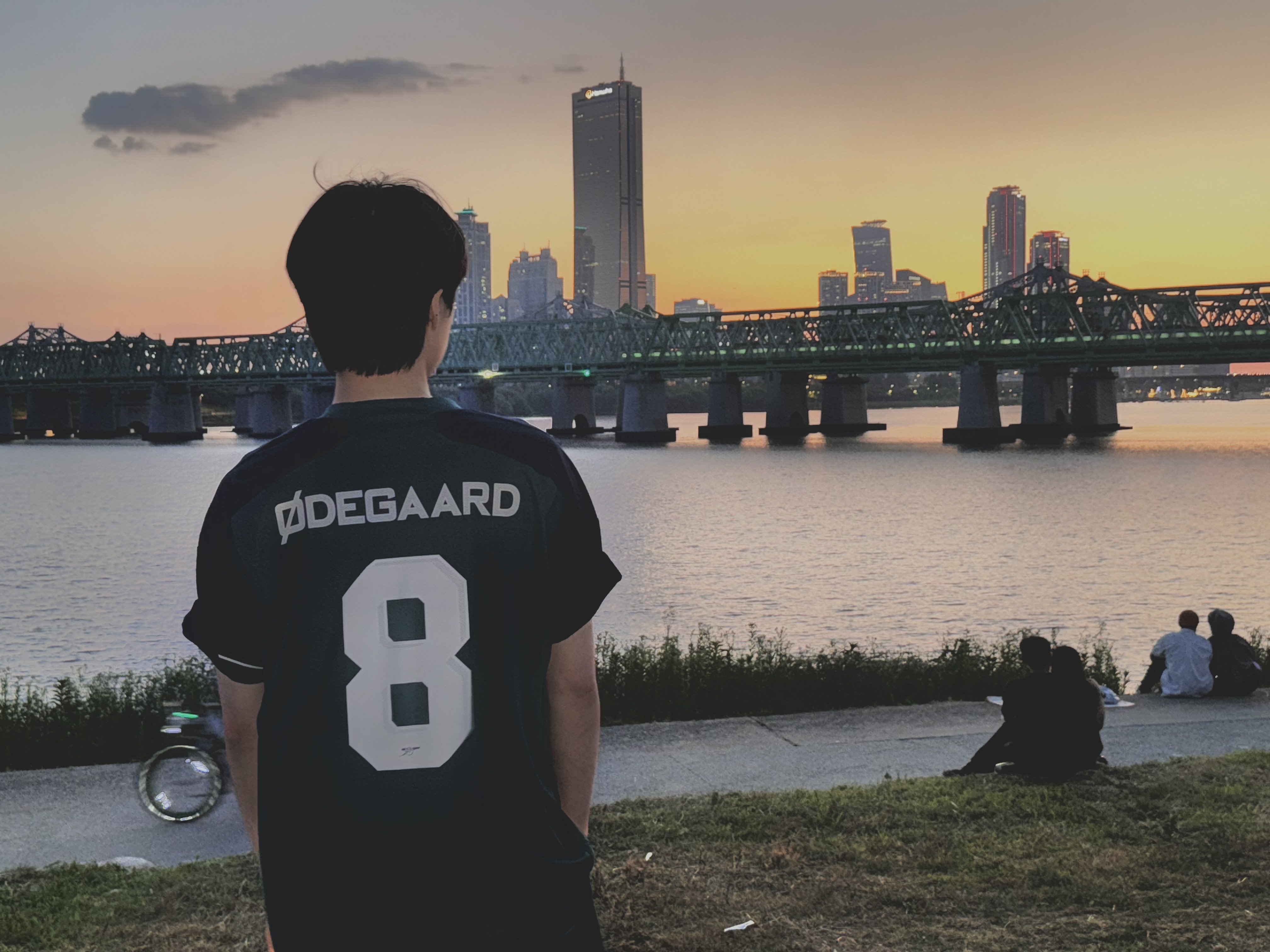 Adidas Arsenal 2023/24 3rd Jersey Rich Green Collegiate Navy - KR Sizing (Non Marking Ver.) 착용 스타일 - 1