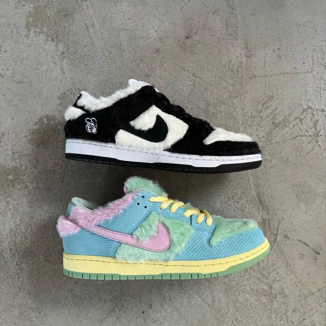 Nike x Verdy SB Dunk Low Pro Blue Gaze and Enamel Green 착용 스타일 - 7