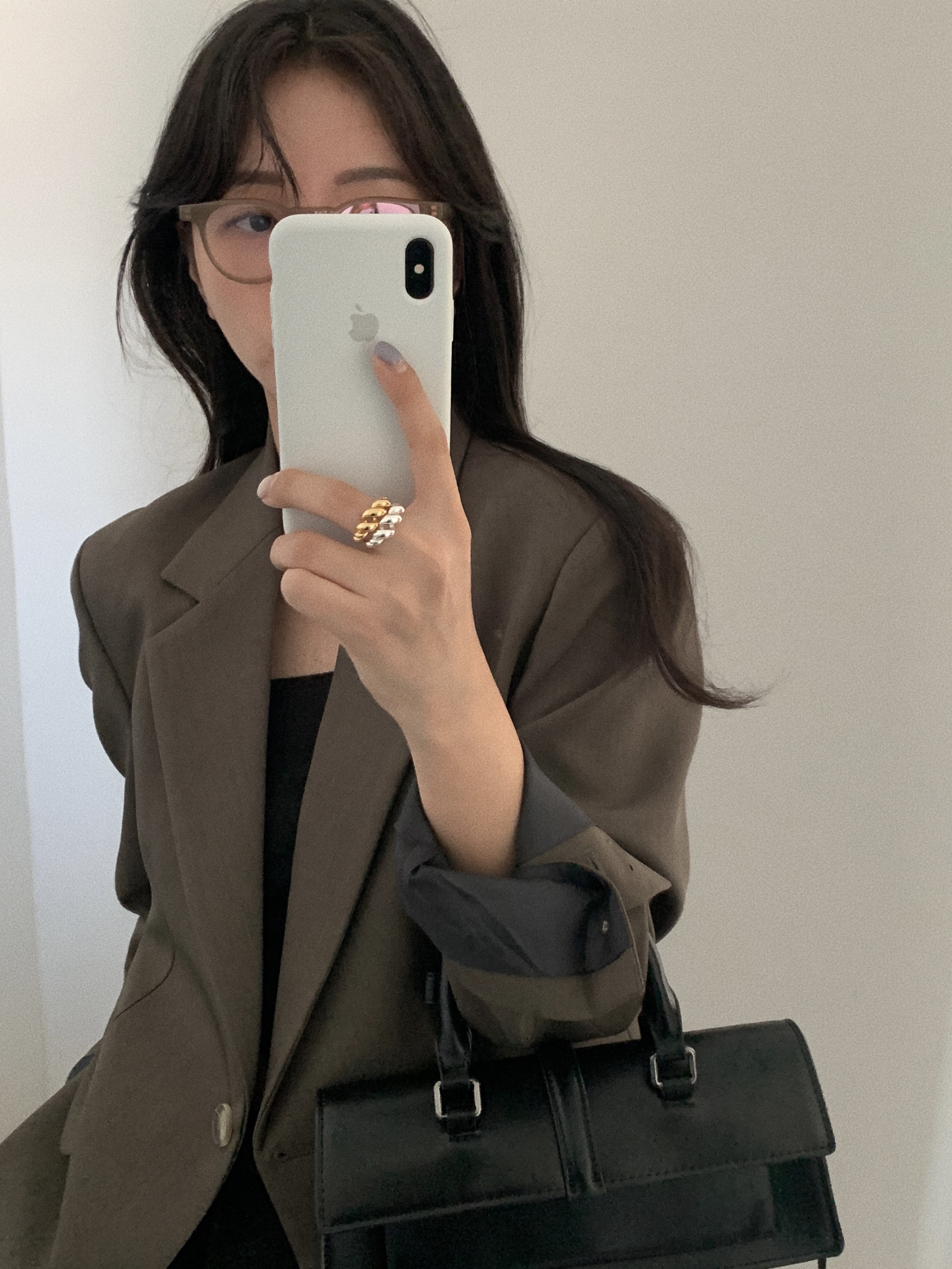 Gentle Monster x Maison Margiela MM112 Brown Translucent Clear 착용 스타일 - 2