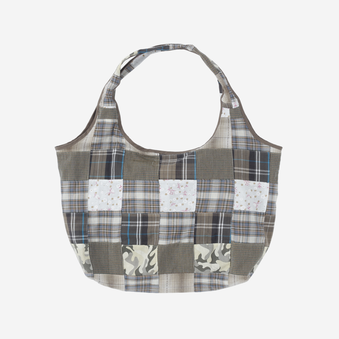 써넥트 마드라스 쇼퍼백 모카(SUNNECT Madras Shopper Bag Mocha) - 2