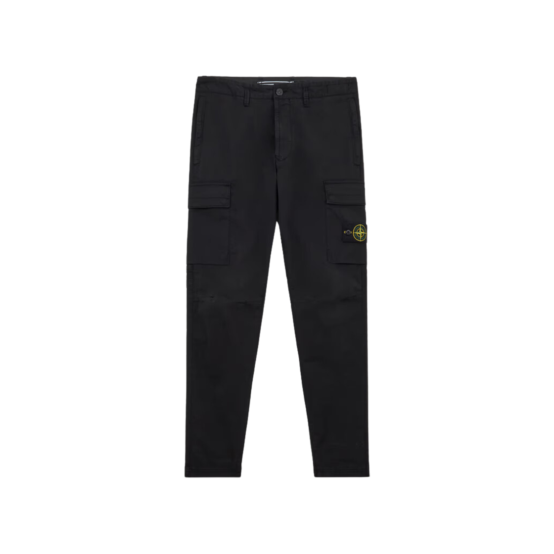 Stone Island 30410 Supima Cotton Twill Stretch-TC Regular Tapered Fit Cargo Pants Black - 24FW 상세 이미지 1