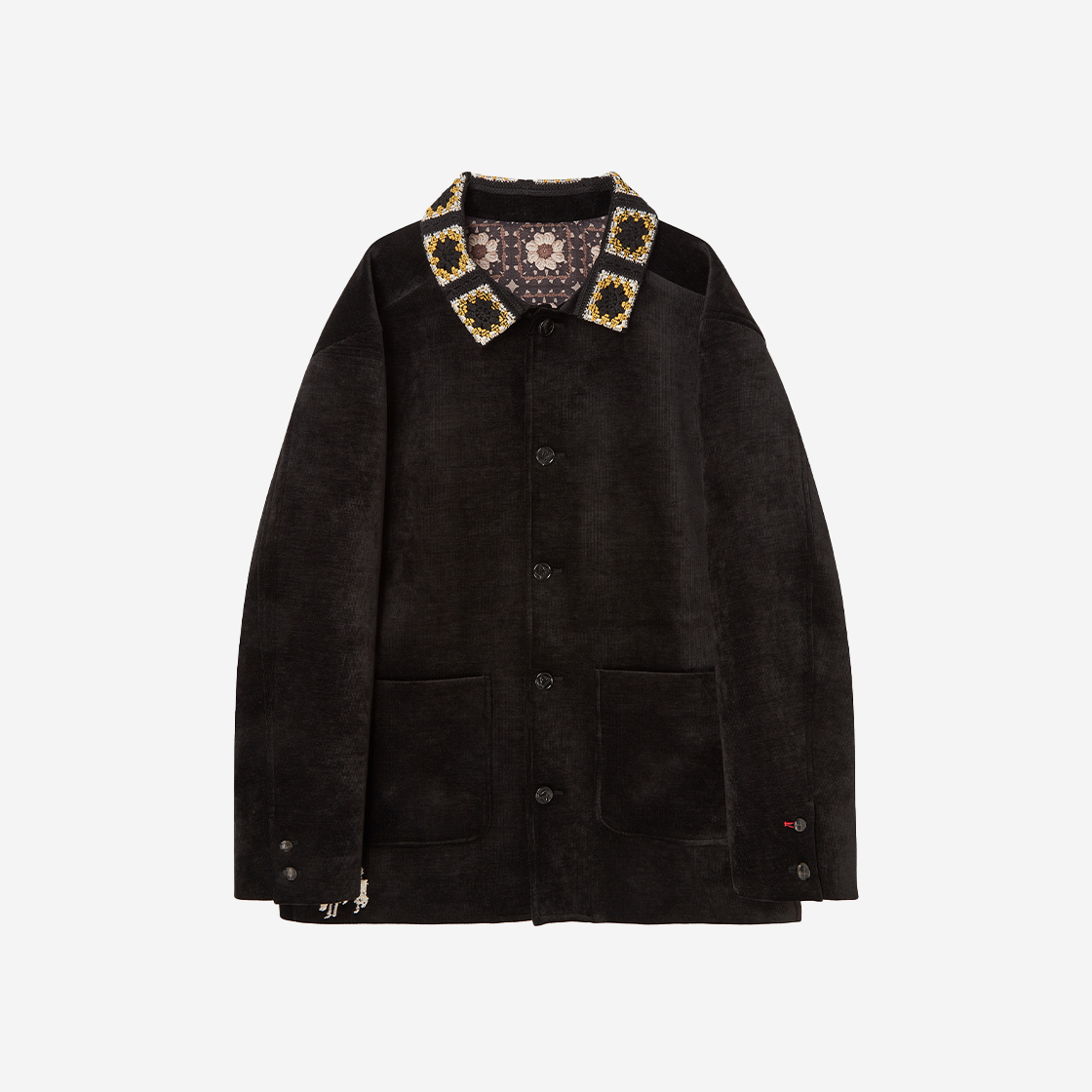 NV24FAJK05BK N ARCHIVE Vintage Garment Leather Button Hand Made Jacket Black