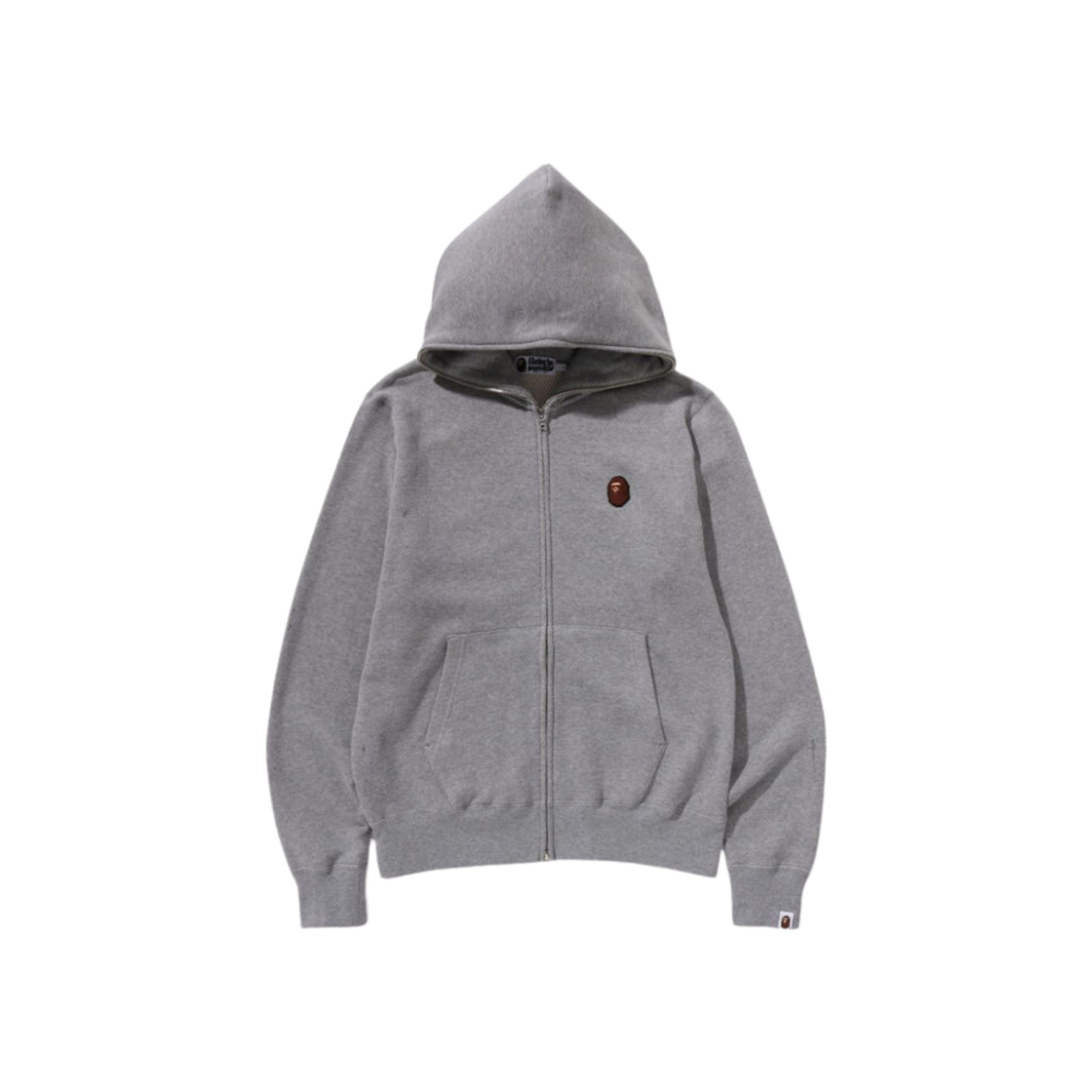 BAPE A Bathing Ape One Point Full Zip Hoodie Grey 상세 이미지 1