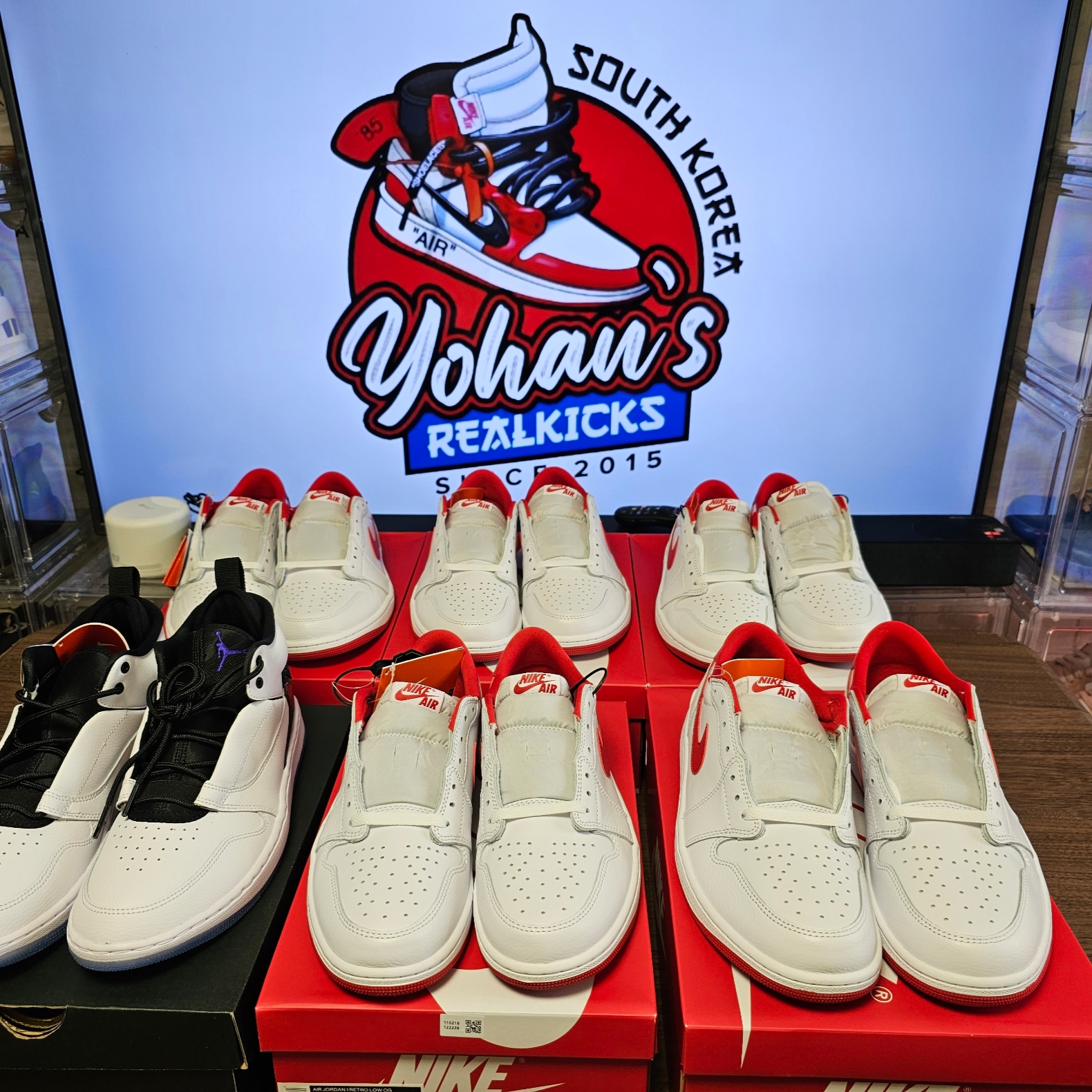 Jordan 1 Retro Low OG University Red 착용 스타일