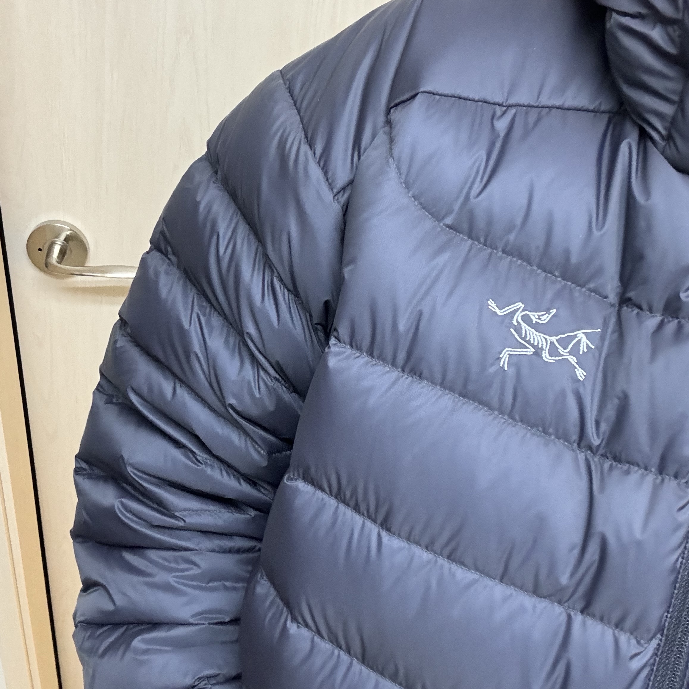 Arc'teryx Cerium Hoody Black Sapphire 착용 스타일 - 1