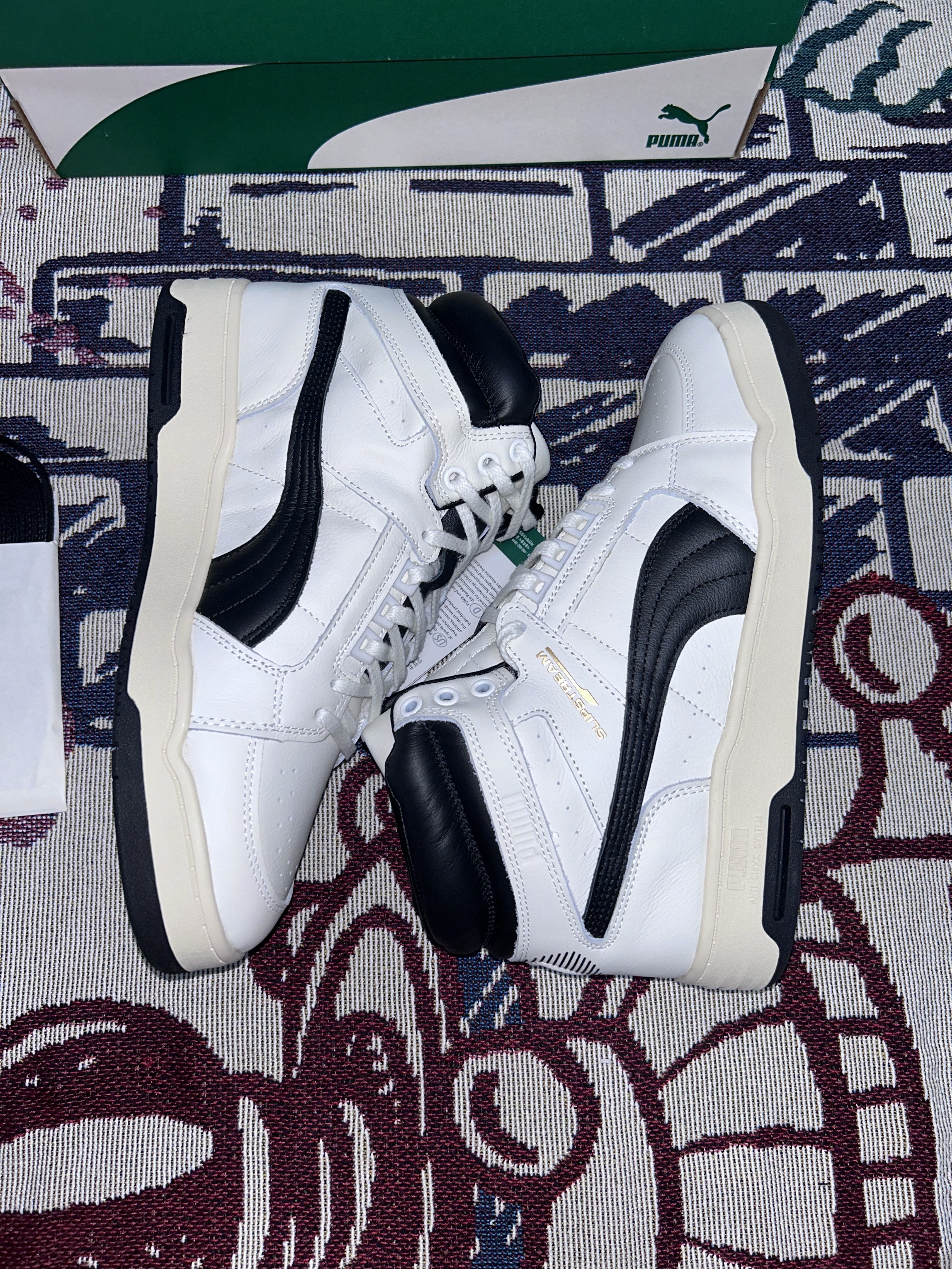 Puma Slipstream Mid 75-Year Edition PRM Blanc De Blanc 착용 스타일 - 6