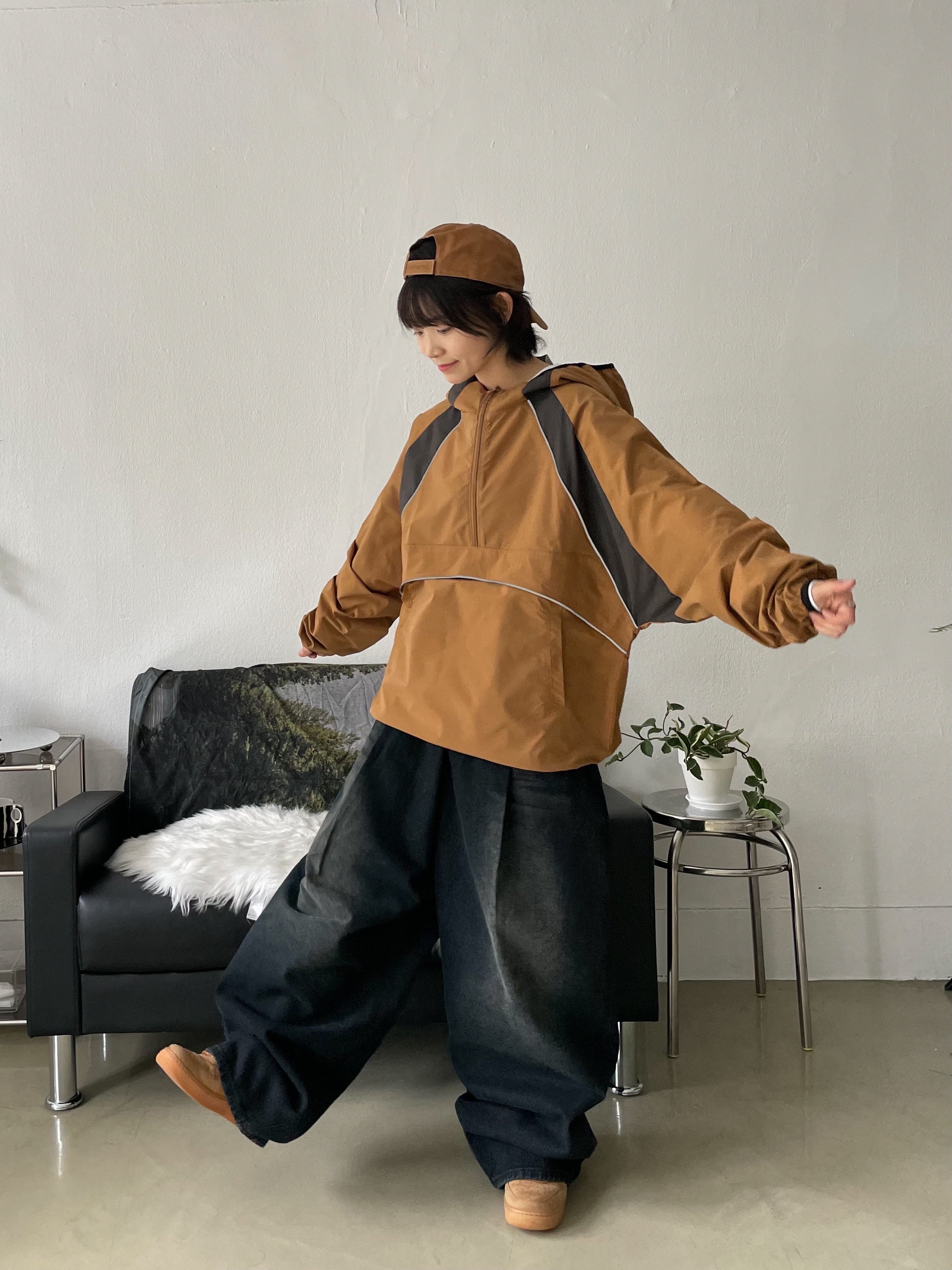 (W) Nike Air Force 1 '07 WB Flax Wheat, Carhartt Canvas Cap Carhartt Brown 착용 스타일 - 5
