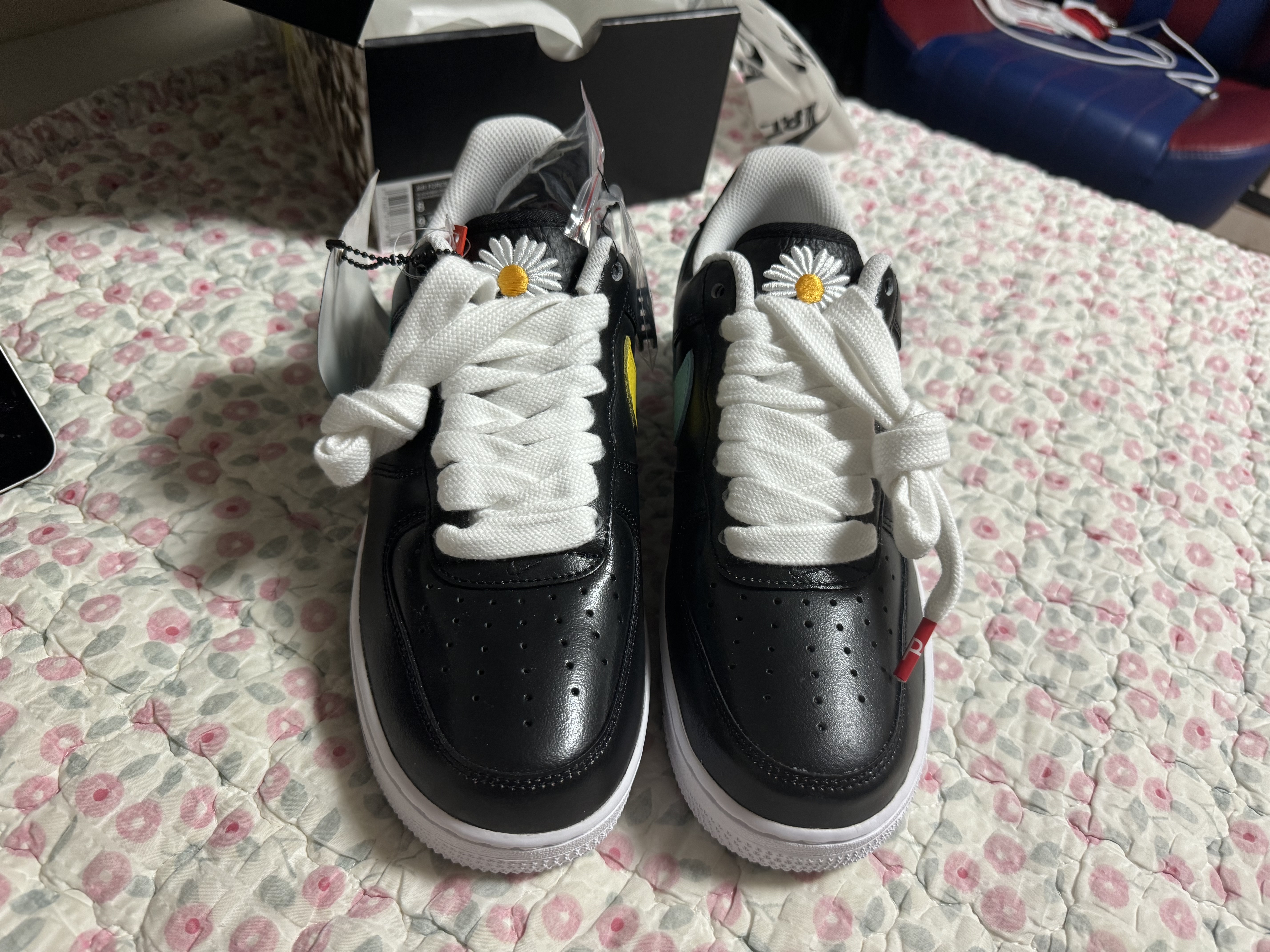 Nike x Peaceminusone Air Force 1 Low Para-Noise 3.0 Black and Multicolor 착용 스타일 - 3