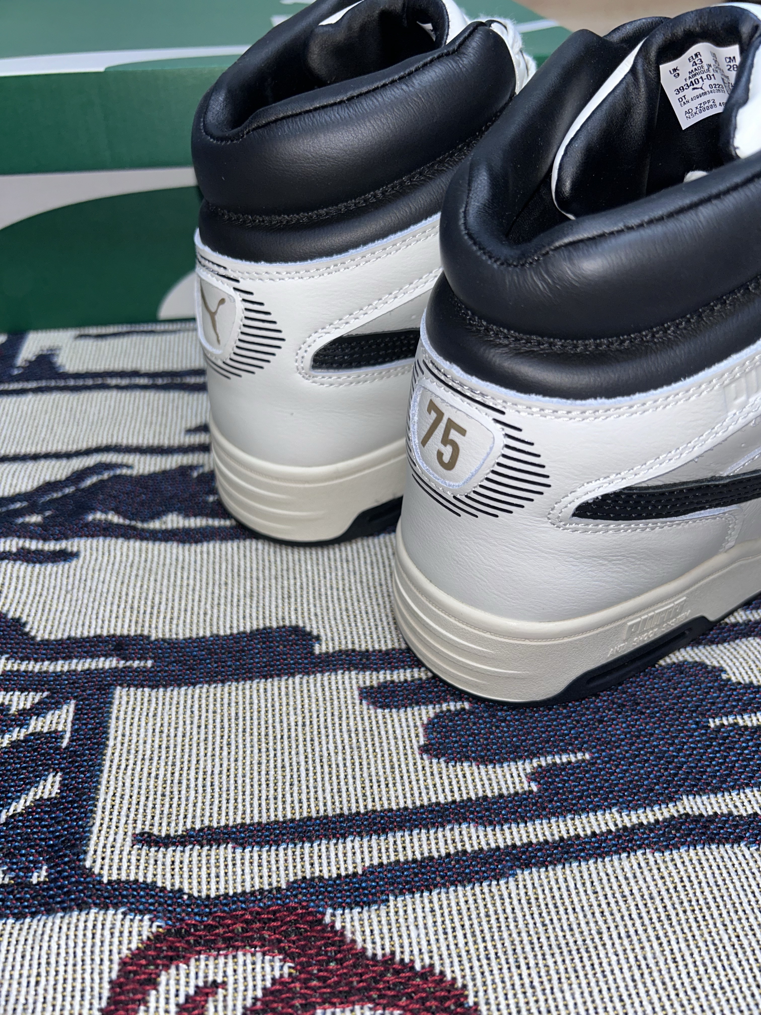 Puma Slipstream Mid 75-Year Edition PRM Blanc De Blanc 착용 스타일 - 7