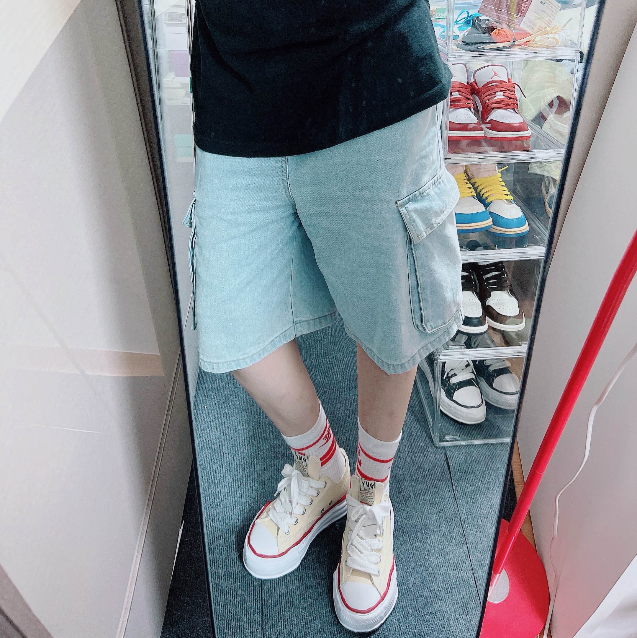 Maison Mihara Yasuhiro Peterson OG Sole Canvas Low-top Sneakers Natural 착용 스타일 - 2