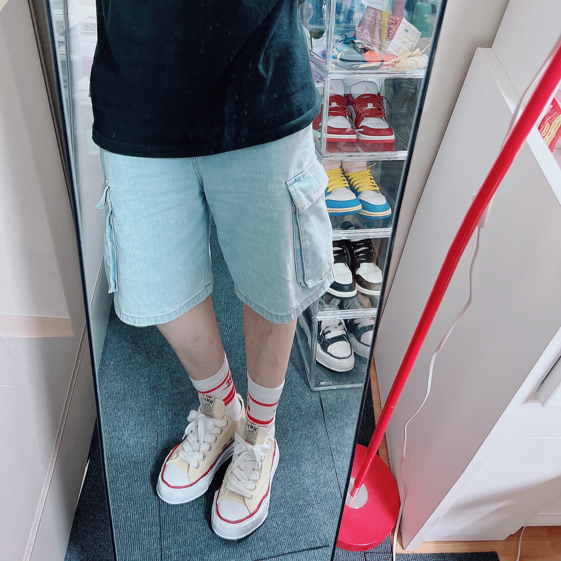 Maison Mihara Yasuhiro Peterson OG Sole Canvas Low-top Sneakers Natural 착용 스타일 - 1